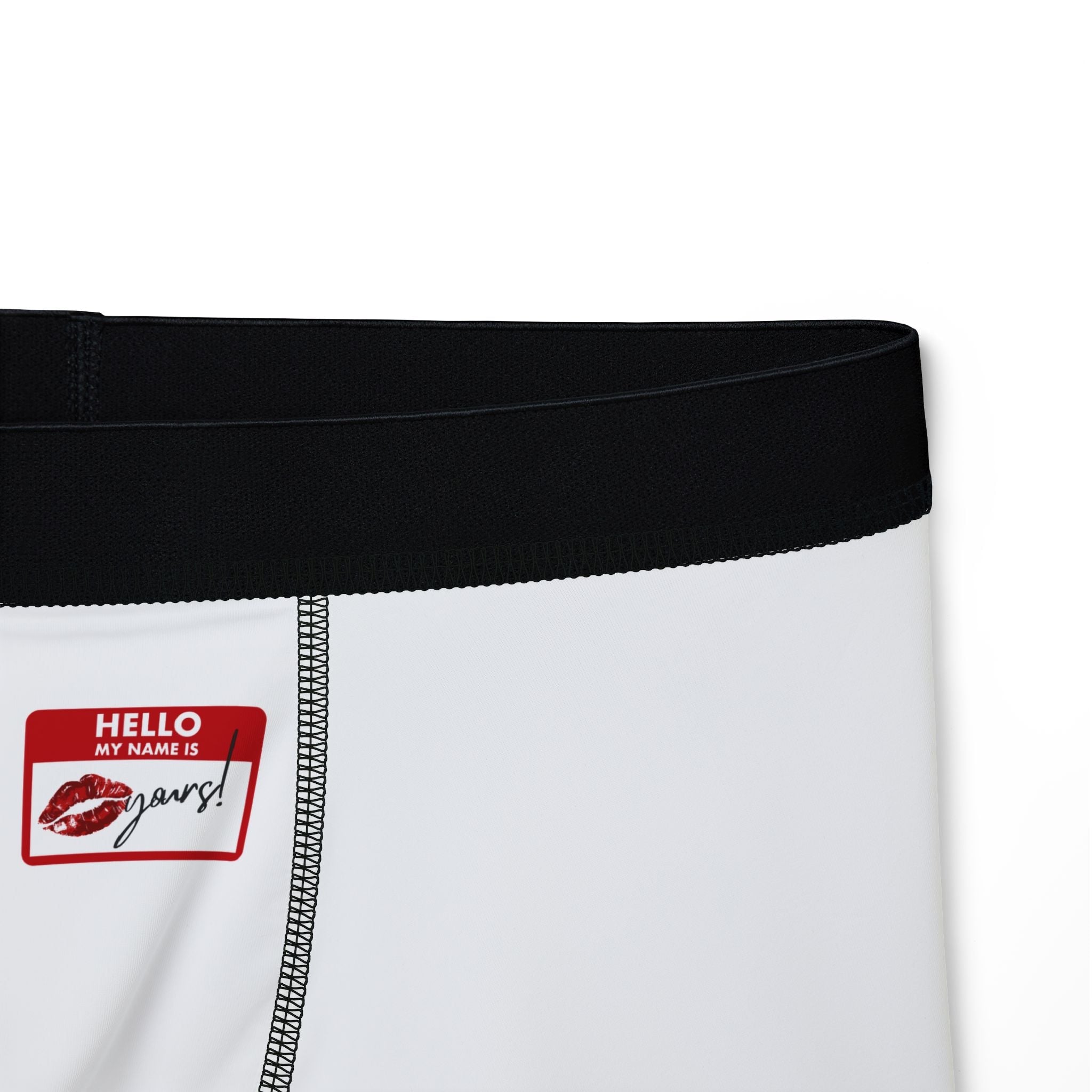 Hello My Name Is Yours! Tag | Mix & Match Fun-Flirty Lovers’ Boxer Briefs