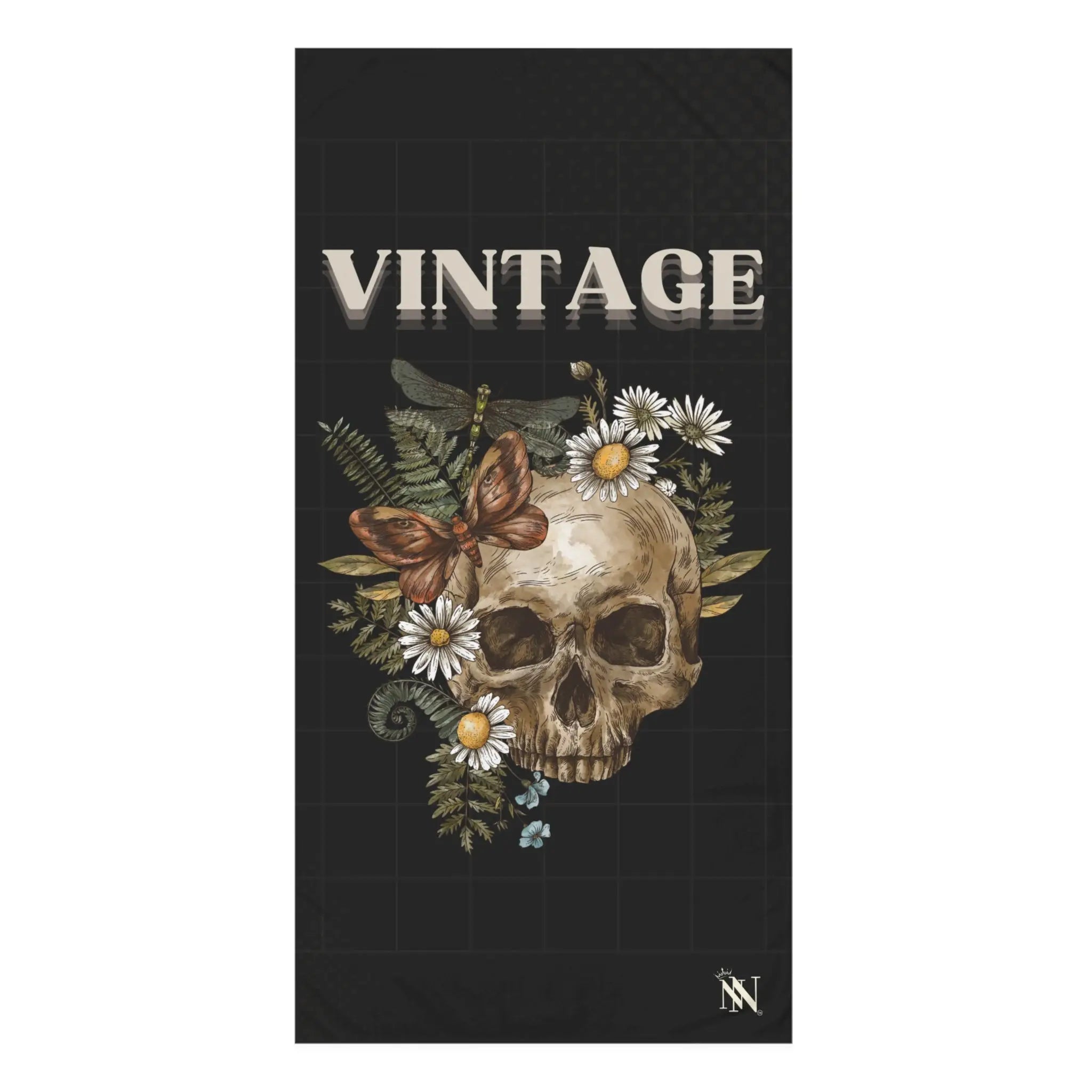 Vintage Floral Skull | Mix & Match XL Fun-Flirty Lovers’ Towels