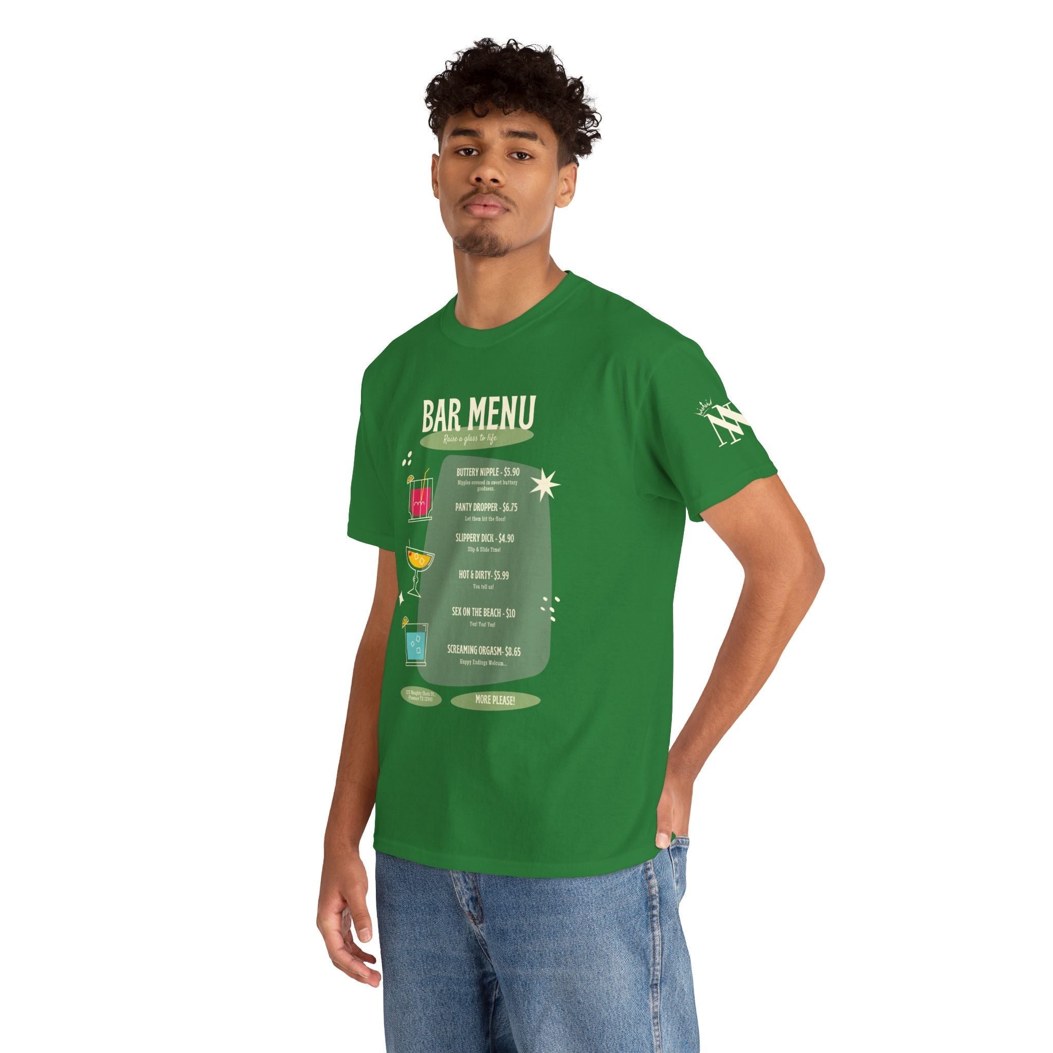 Bar Menu | Mix & Match Cotton Unisex Fun-Flirty Lovers’ T-Shirts