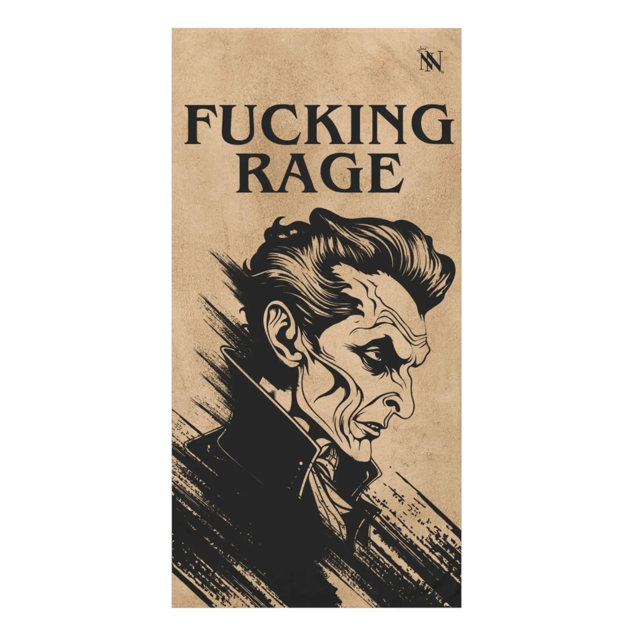 Fucking Rage Vintage Creepy Beach Towel