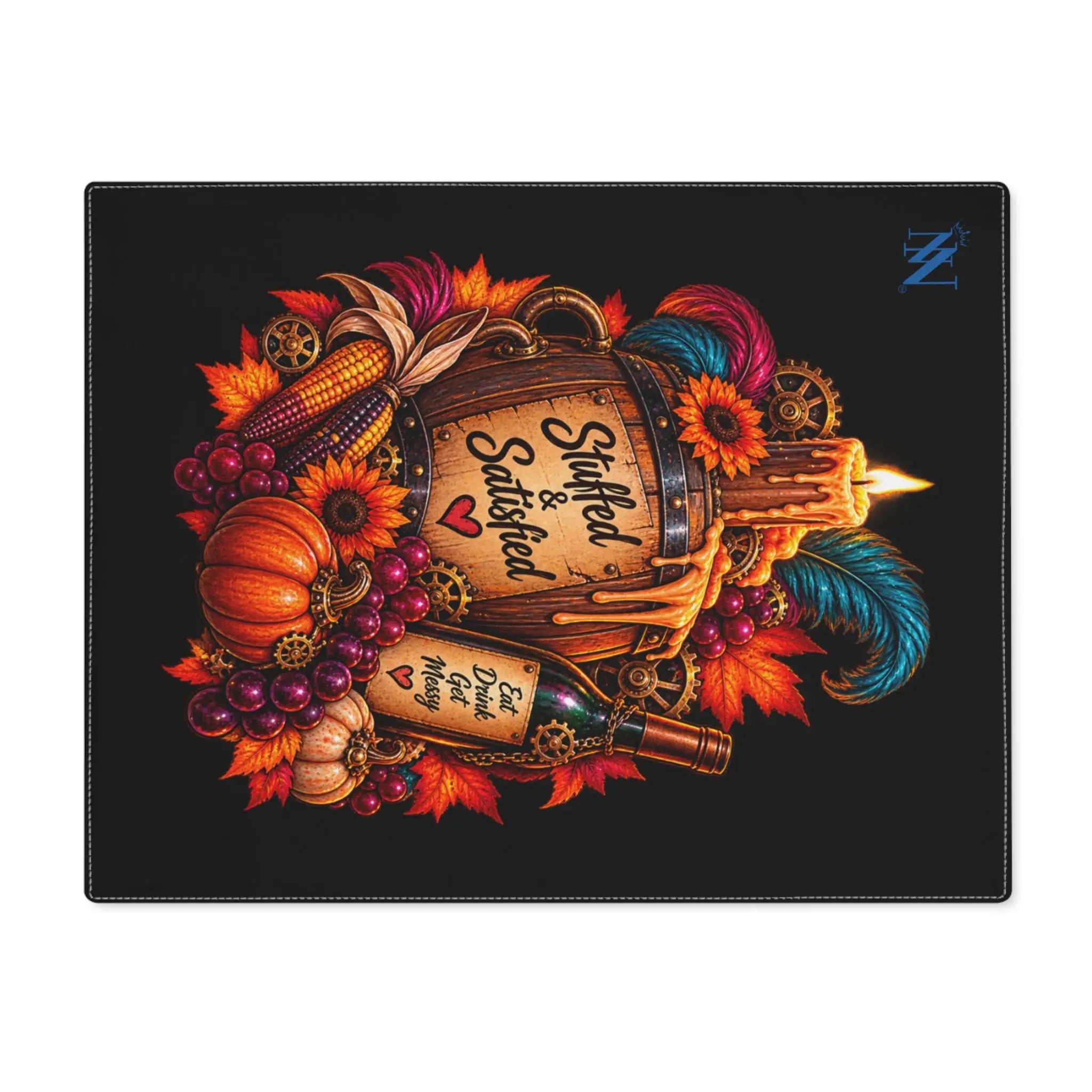 Stuffed & Satisfied Thanksgiving | Nectar Napkins Fun-Flirty Loversβ Toy Mats
