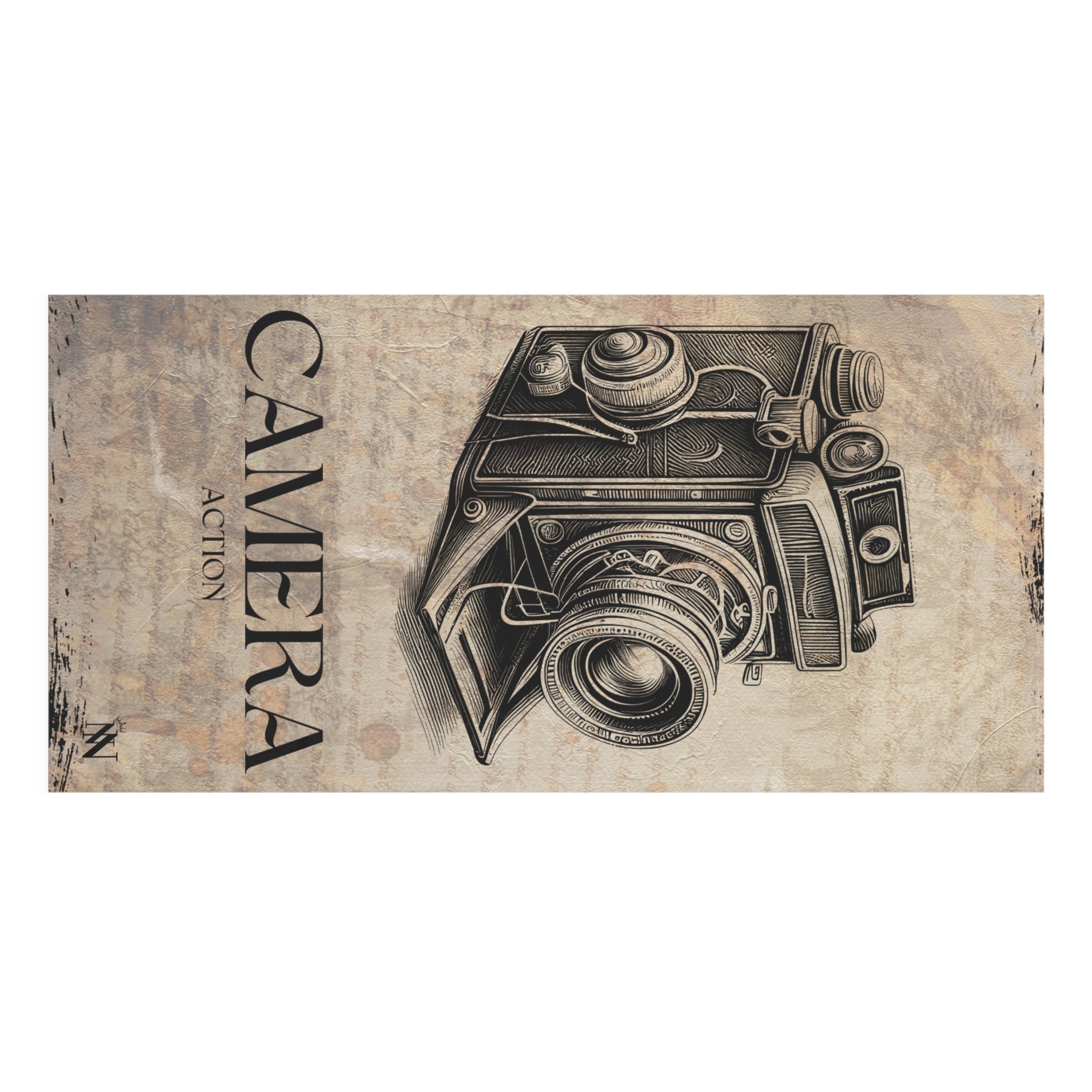 Vintage Camera Action | Mix & Match XL Fun-Flirty Lovers’ Towels