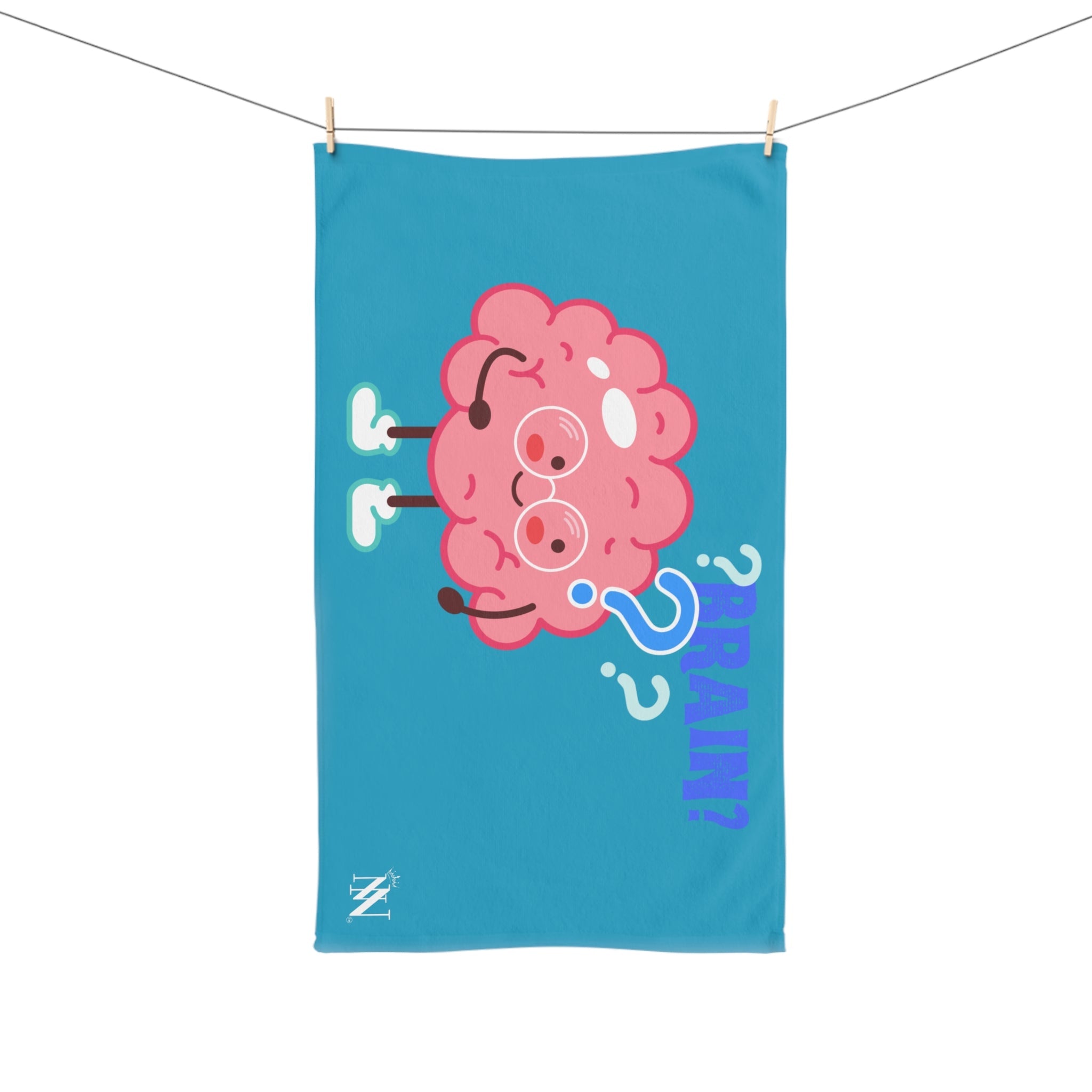 Brain? Turquoise | Mix & Match Original Fun-Flirty Lovers’ Towels