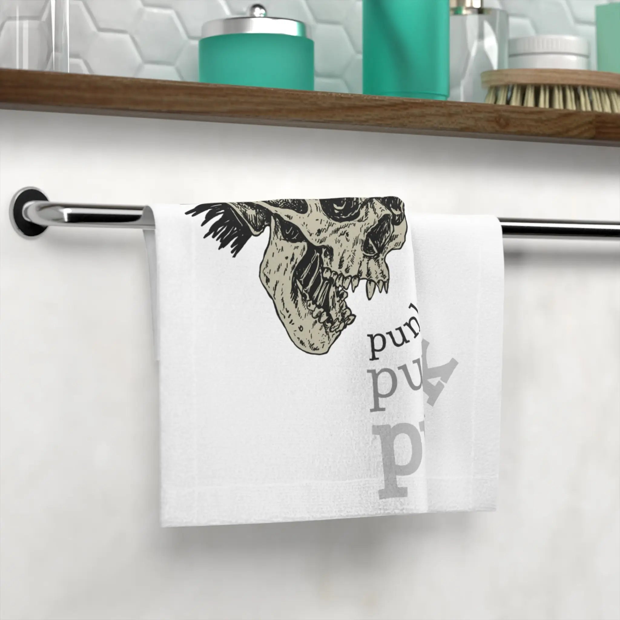 Punk Mohawk Skull | Nectar Napkins Lils’ Fun-Flirty Lovers’ Towels