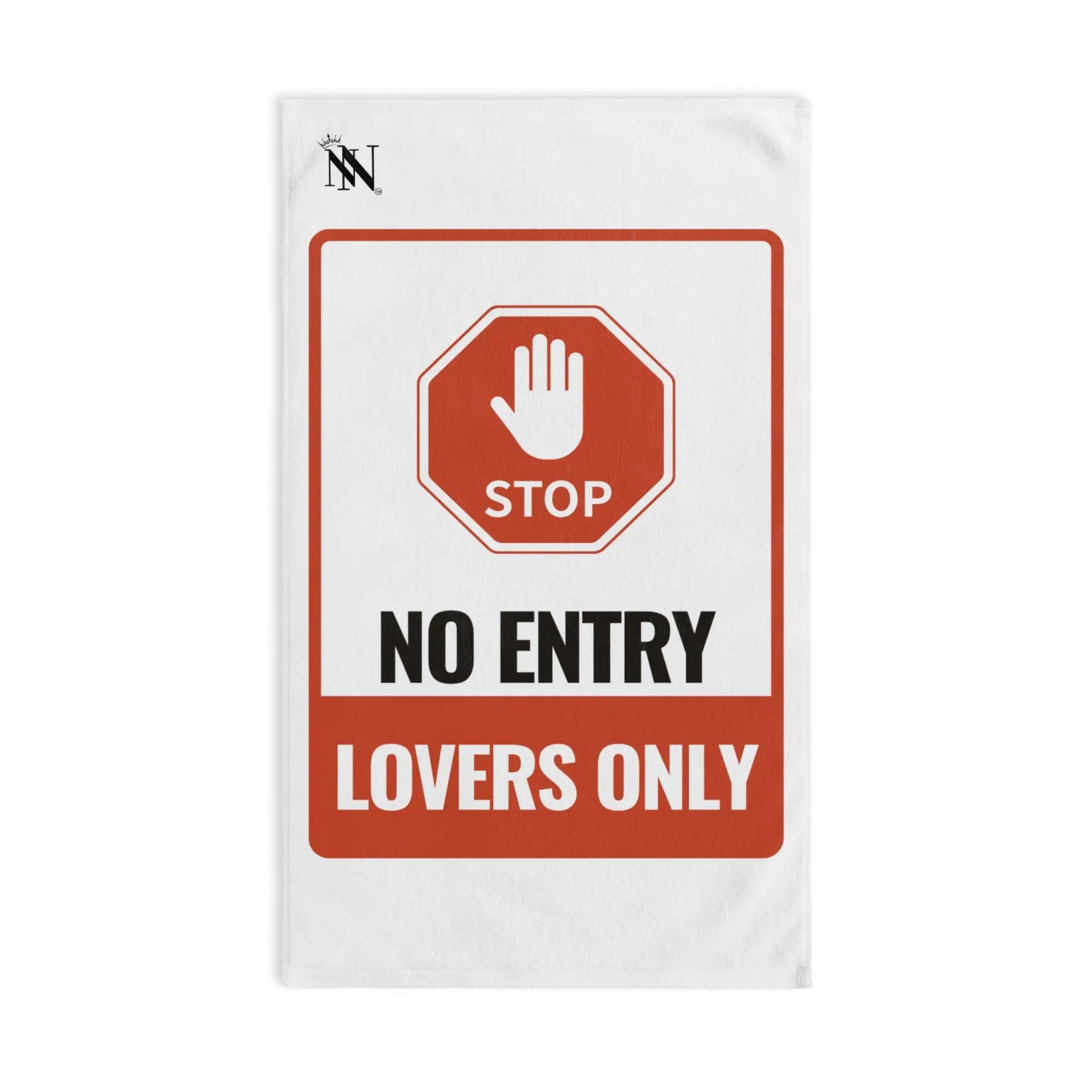 No Entry Lovers Only Sign Cum Towel