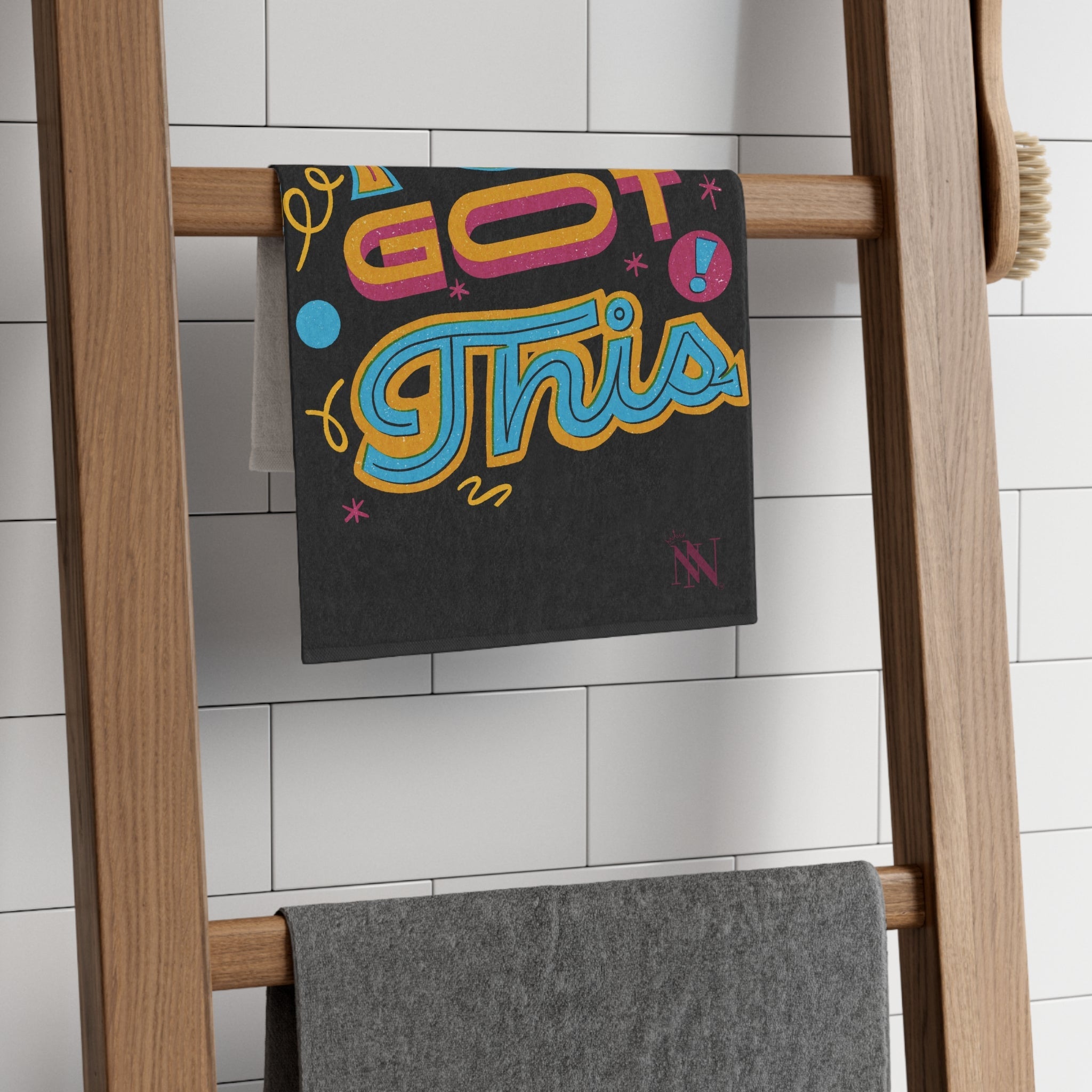 You Got This! Black | Mix & Match Soft Fun-Flirty Lovers’ Towels