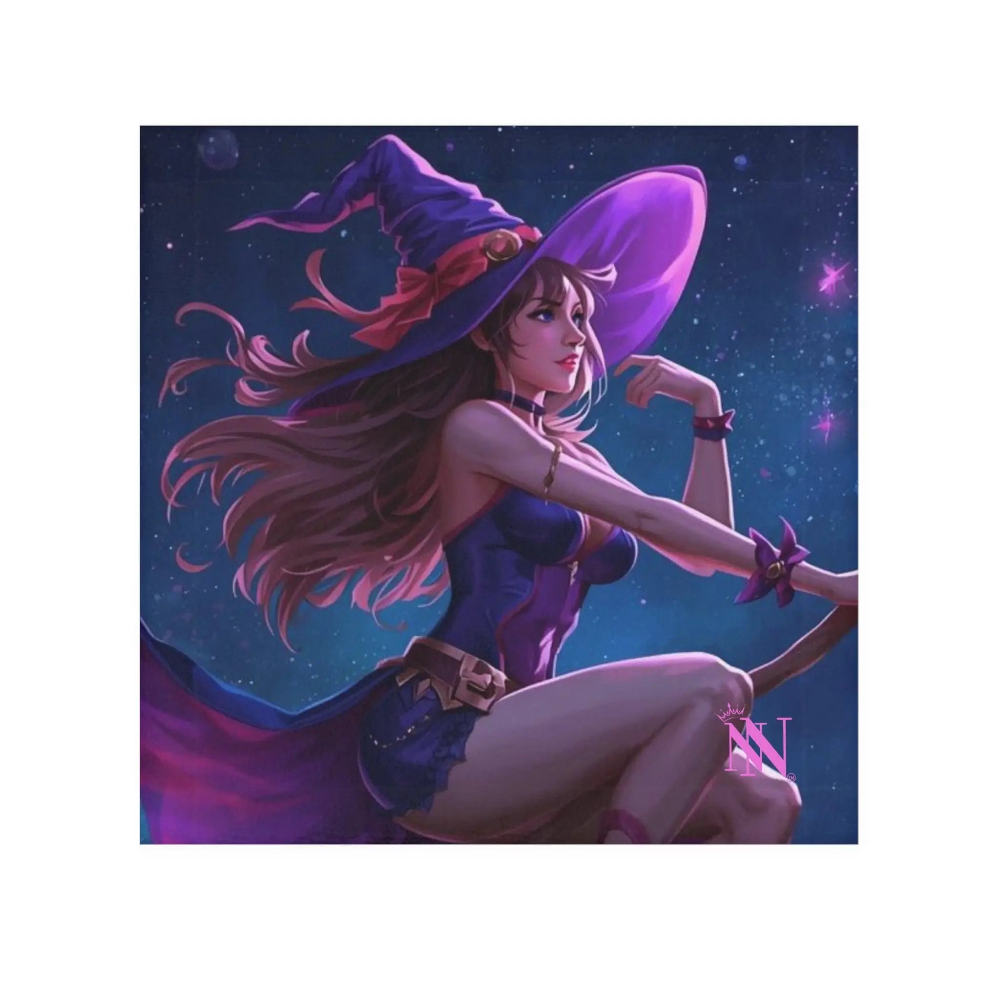 Flying Witch Broomstick Fantasy Women Cum Rag