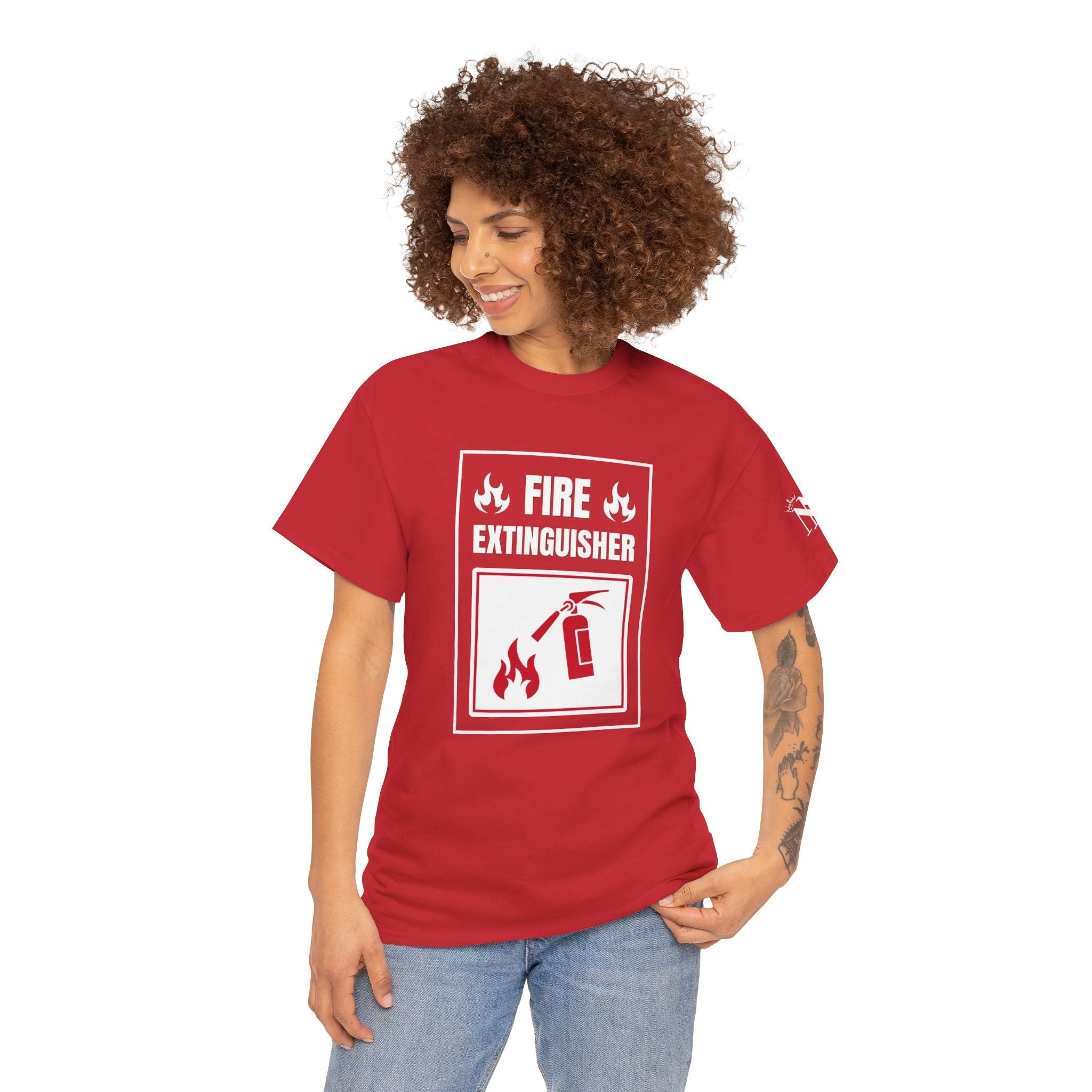 Fire Extinguisher | Mix & Match Cotton Unisex Fun-Flirty Lovers’ T-Shirts