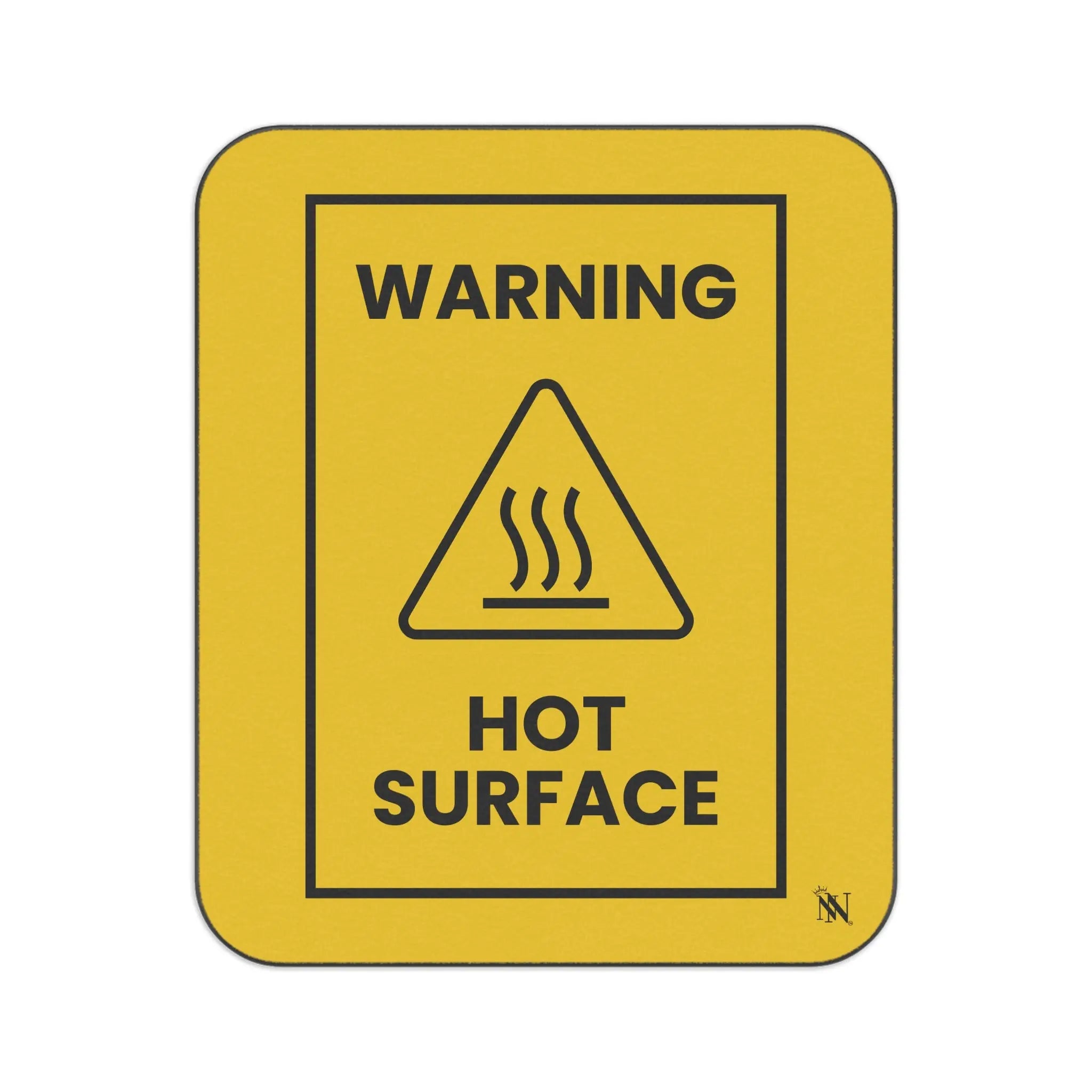 Warning Hot Surface Match | Mix Match Fun-Flirty Lovers’ Water-Resistant Blankets
