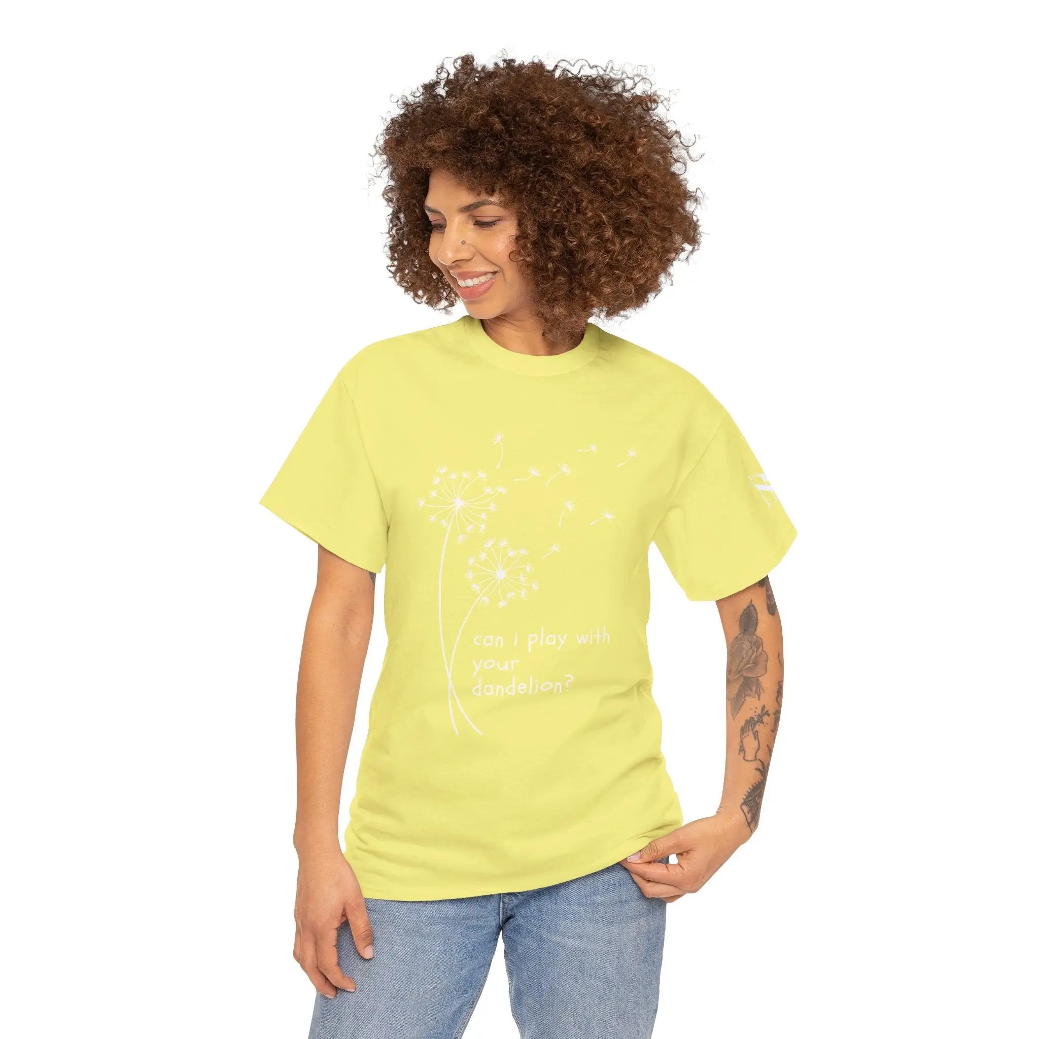 Can I Play With Your Dandelion? | Mix & Match 100% Cotton Unisex Fun-Flirty Lovers’ Tees