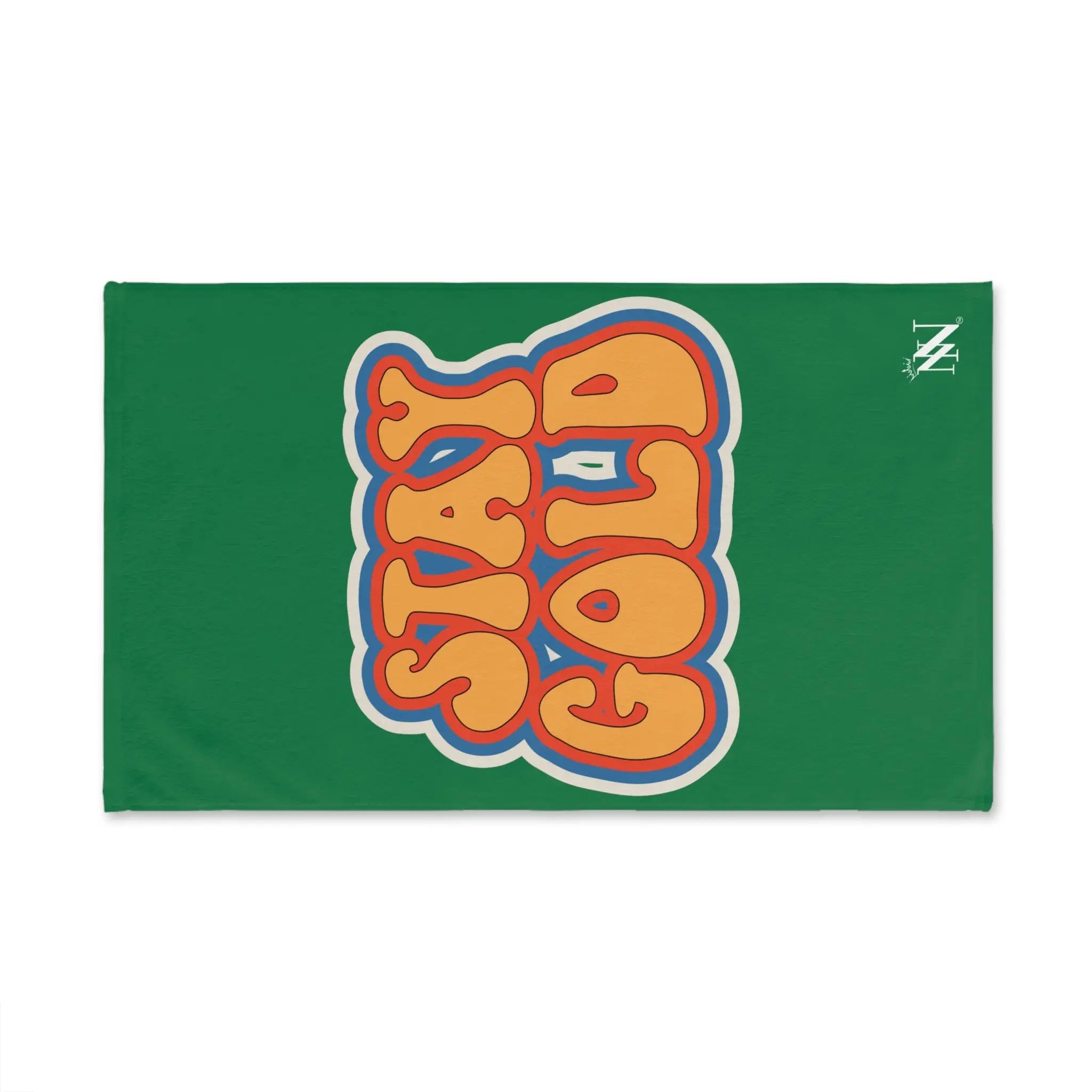 Stay Gold Retro Sticker Green | Mix & Match Classic Fun-Flirty Lovers’ Towels