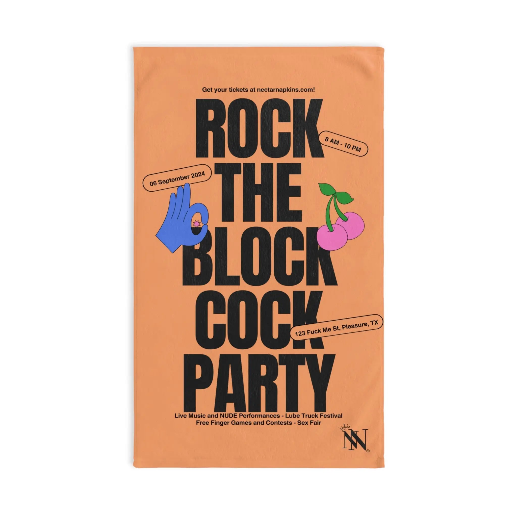 Rock the Block Cock Party | Mix & Match Original Fun-Flirty Lovers’ Towels