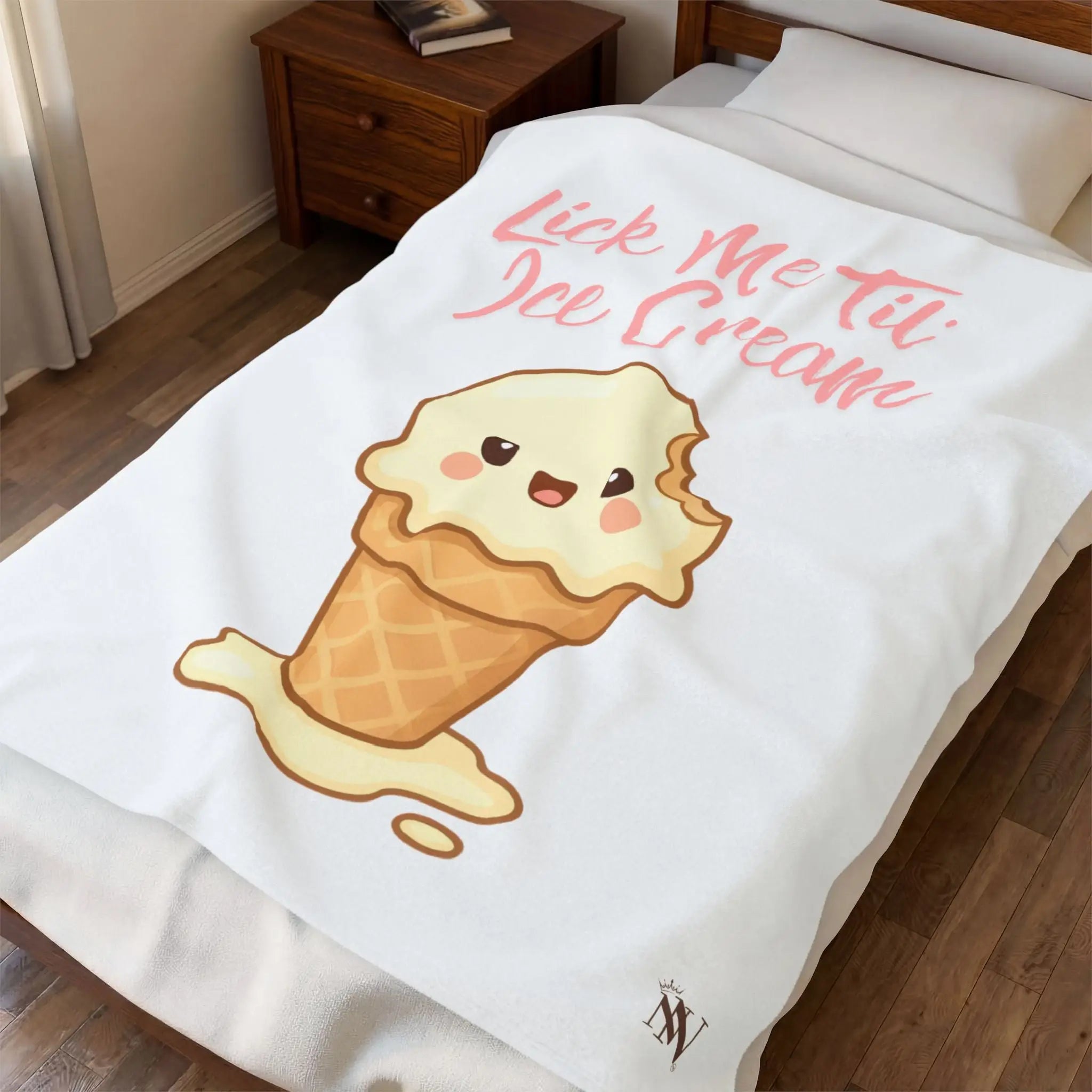 Lick Me Til’ Ice Cream | Nectar Napkins Fun-Flirty Lovers’ Blankets