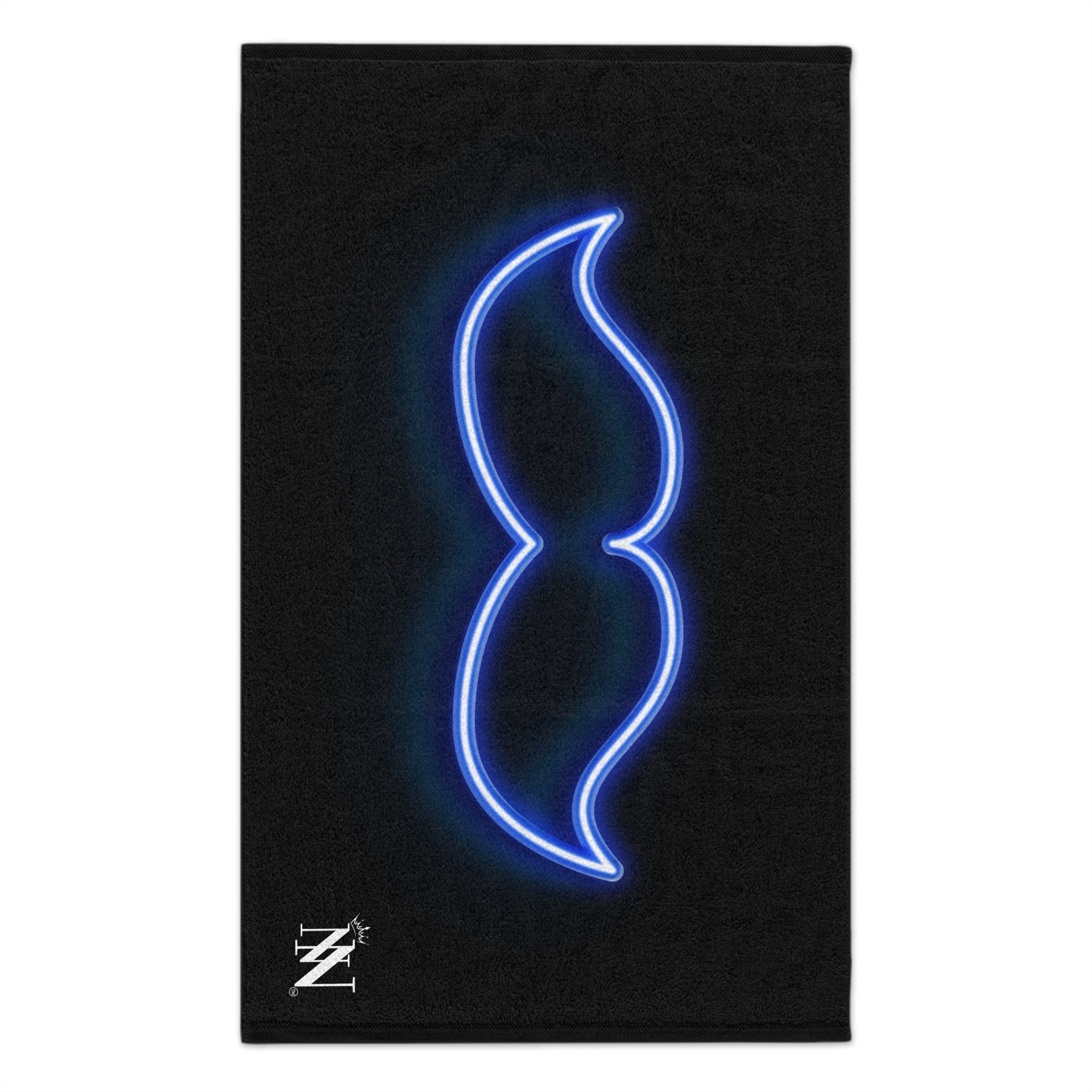 His Mustache Neon Sex Towel