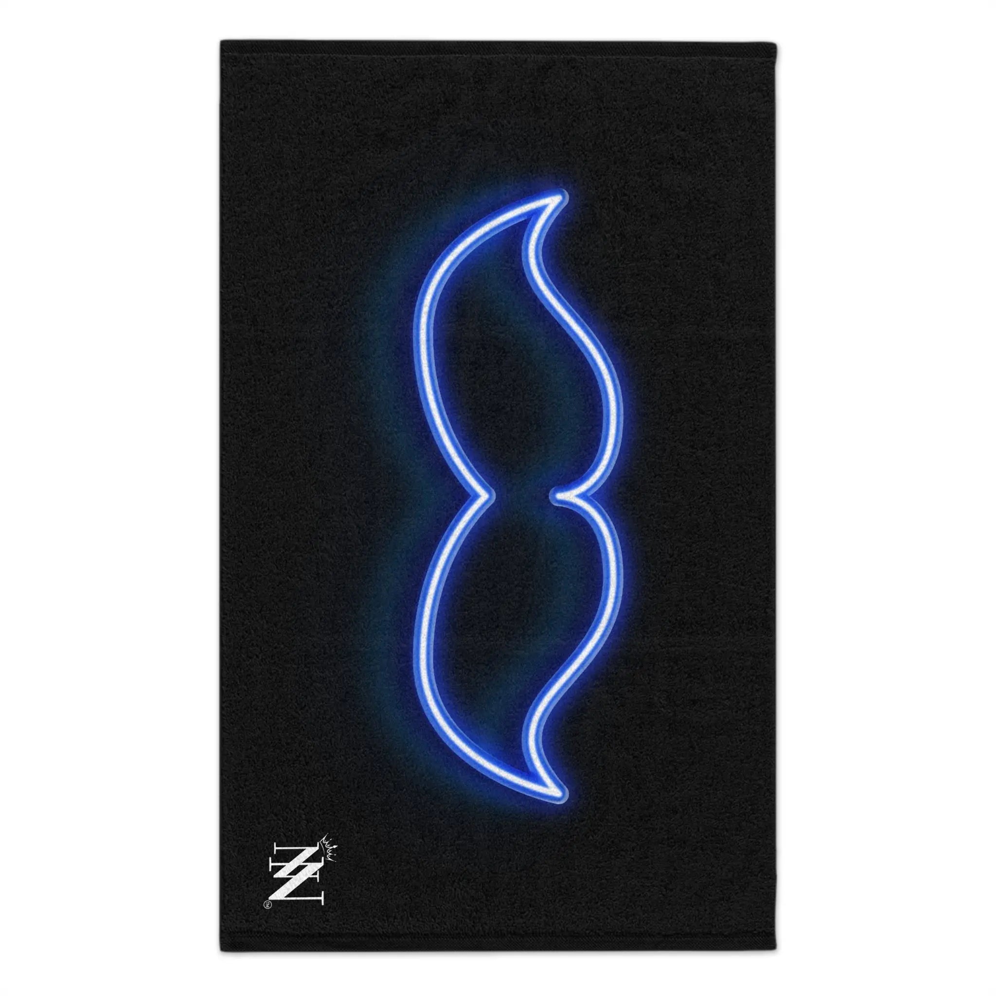 His Mustache Neon Sex Towel