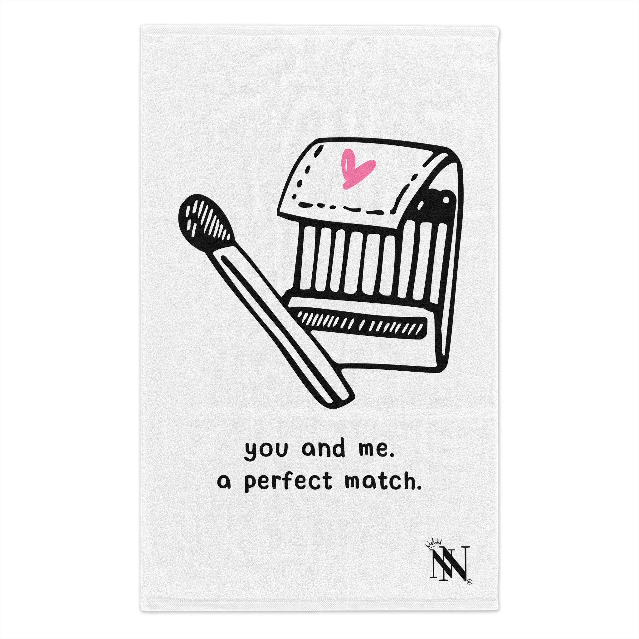 You and Me A Perfect Match | Mix & Match Soft Fun-Flirty Lovers’ Towels