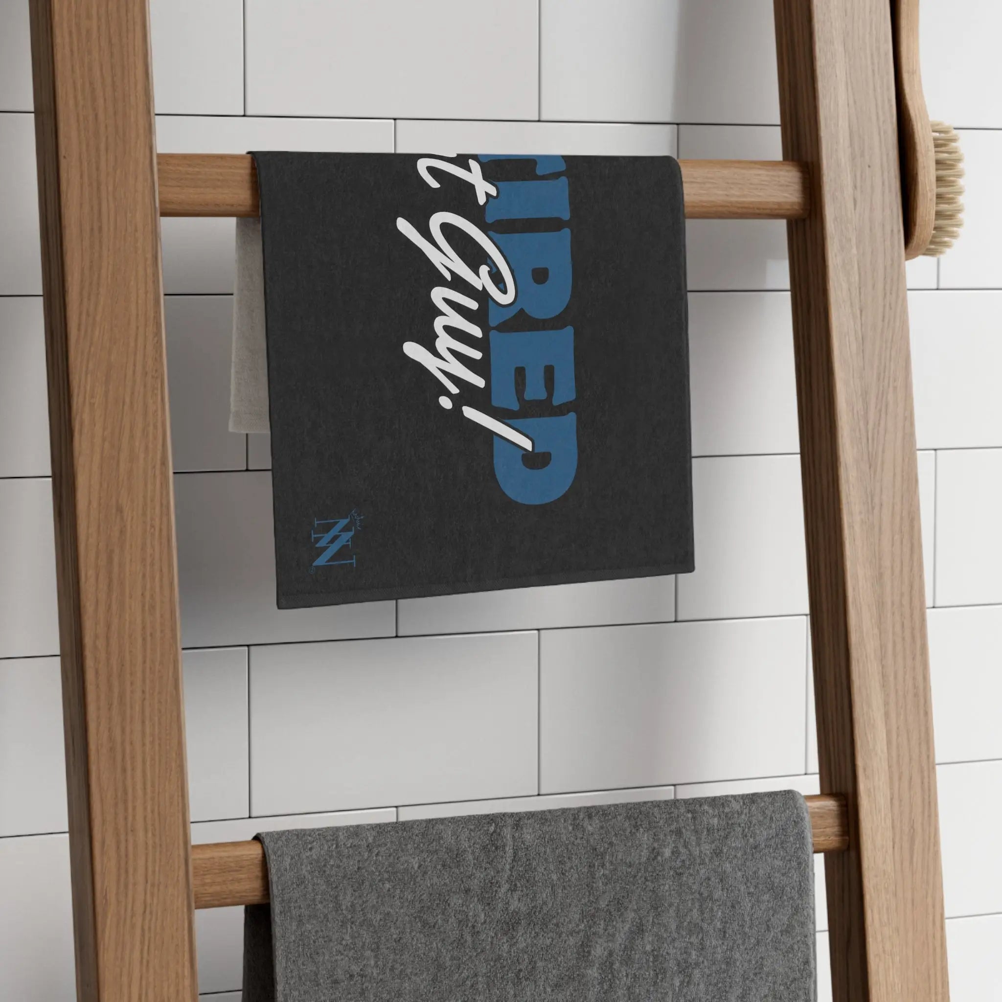 Retired Hot Guy! Black Mix & Match Soft Sex Towels | Flirty Lovers’ Gifts