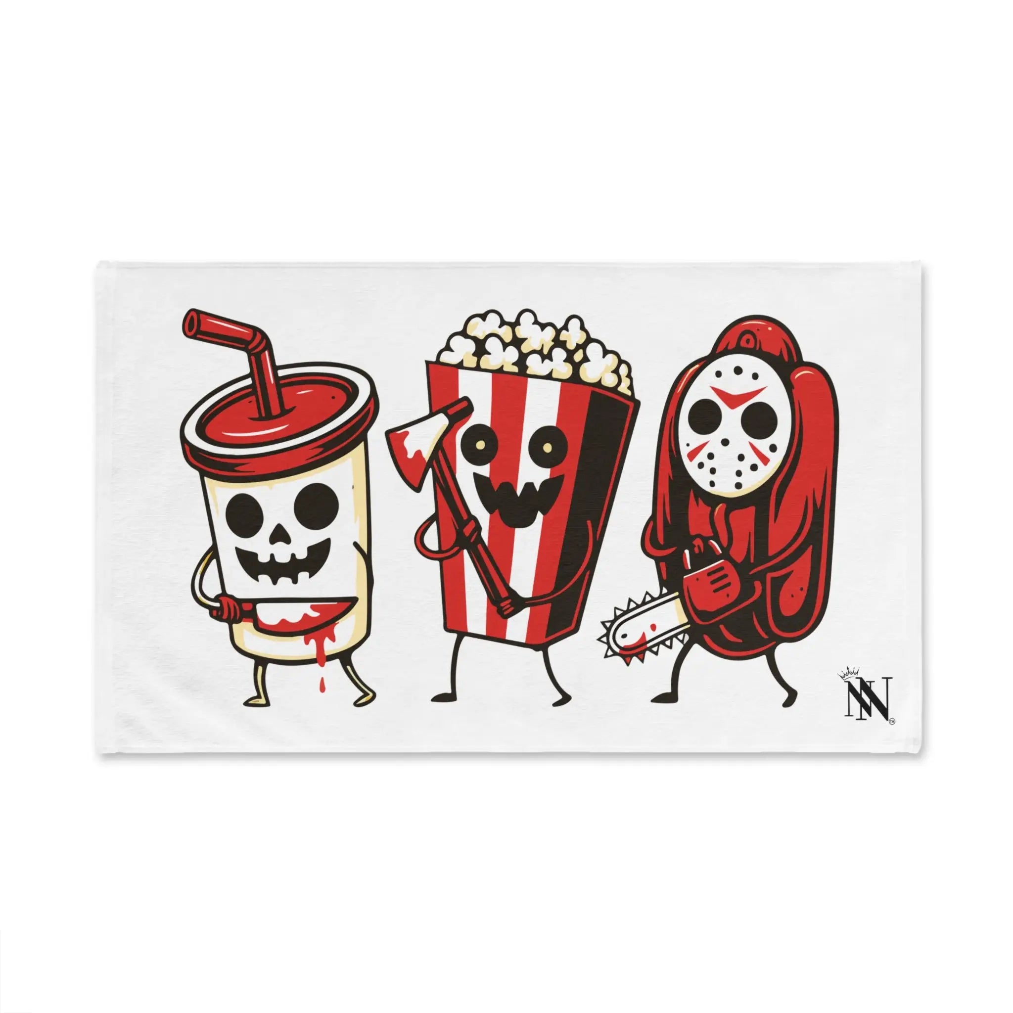 Scary Movie Night Junk Food | Mix & Match Original Fun-Flirty Lovers’ Towels