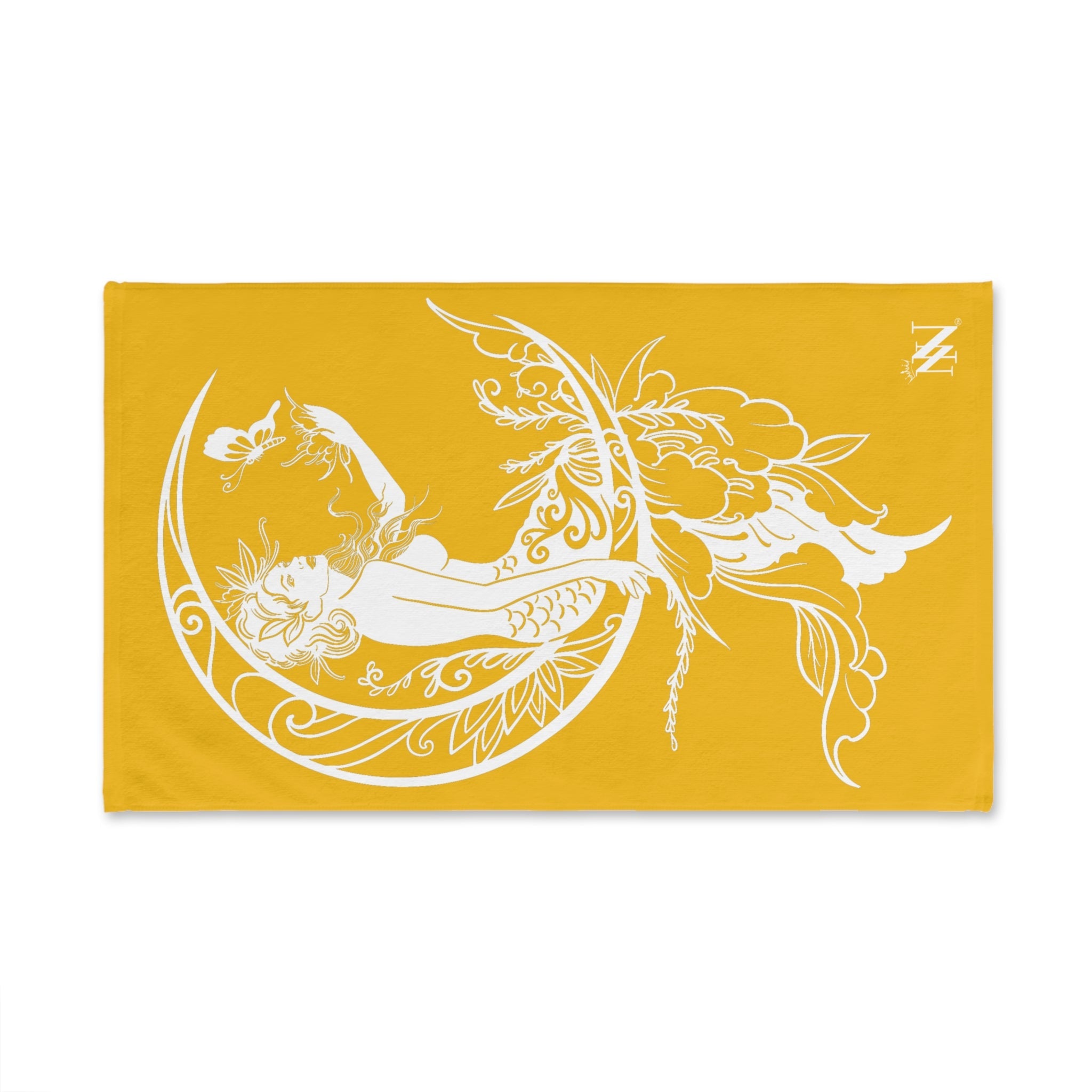 Mermaid On Moon Yellow Cum Towel