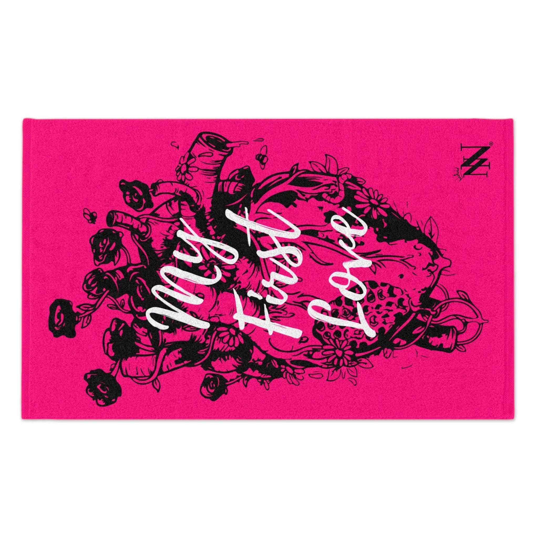 My First Love Real Heart & Flowers Sex Towel