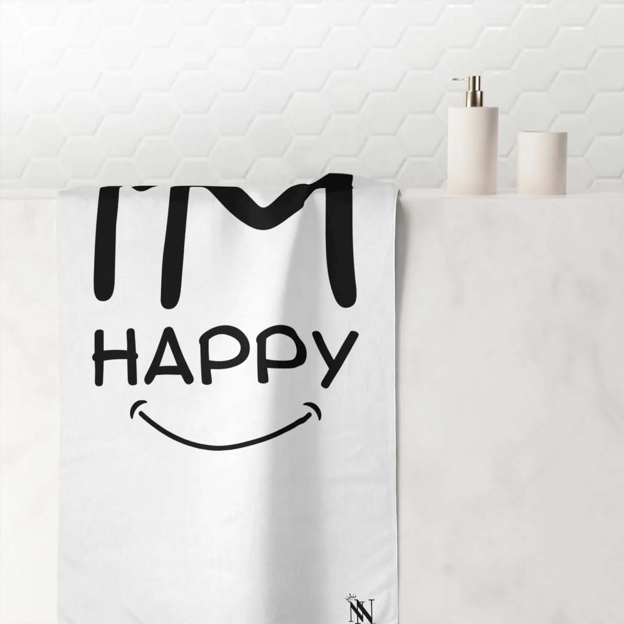 I’m Happy Smile | Mix & Match XL Fun-Flirty Lovers’ Towels