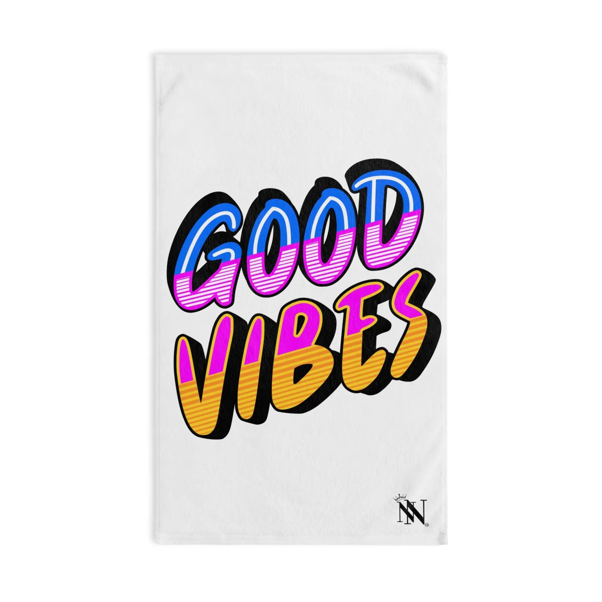 Neon Rainbow Good Vibes Cum Towel