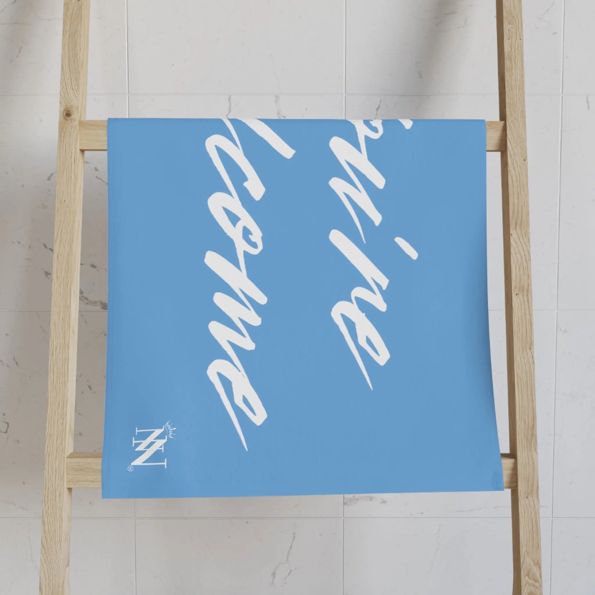 Simply Youâre Welcome Light Blue Cum Towel