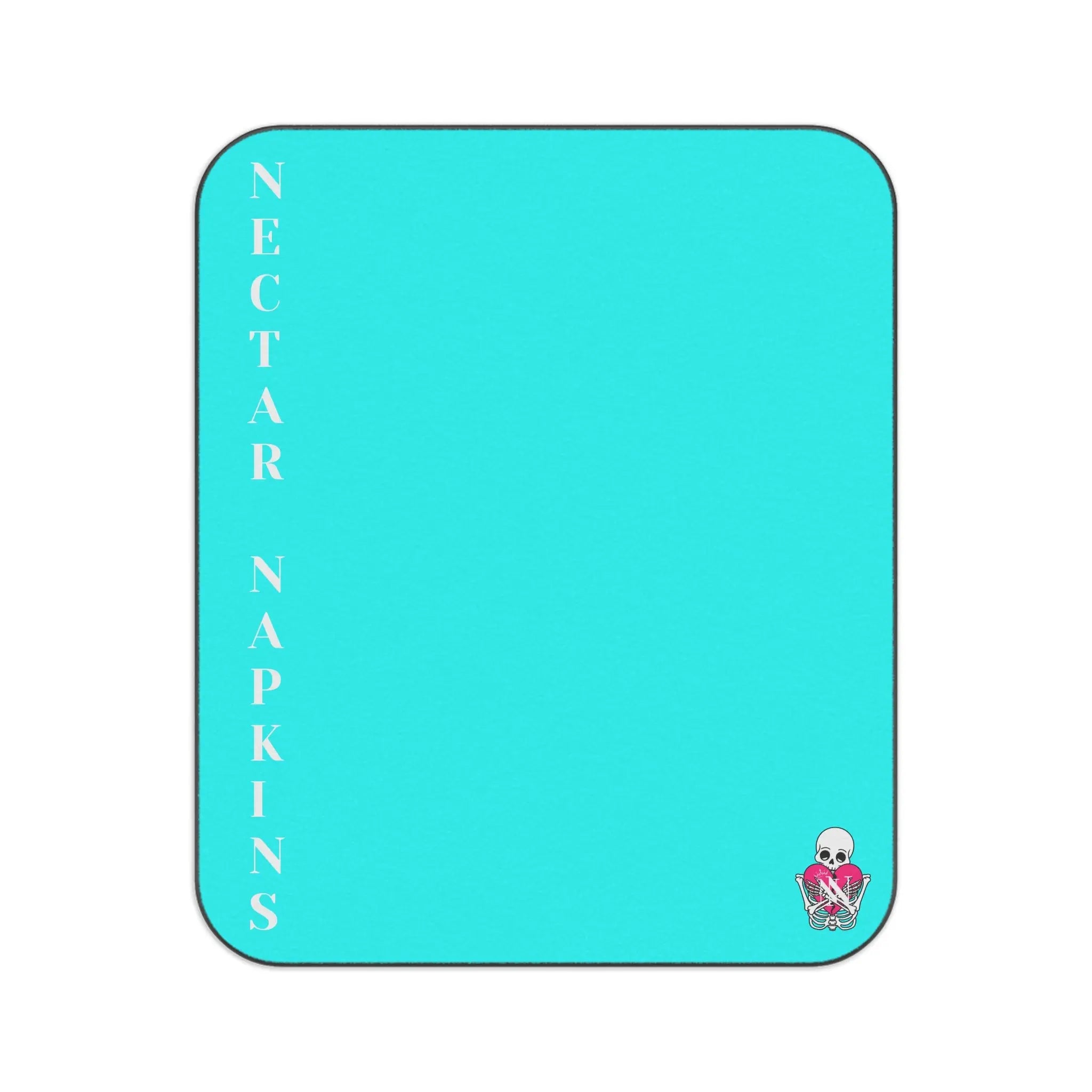 Nectar Napkins Brand Neon Blue Water-Resistant Sex Blanket