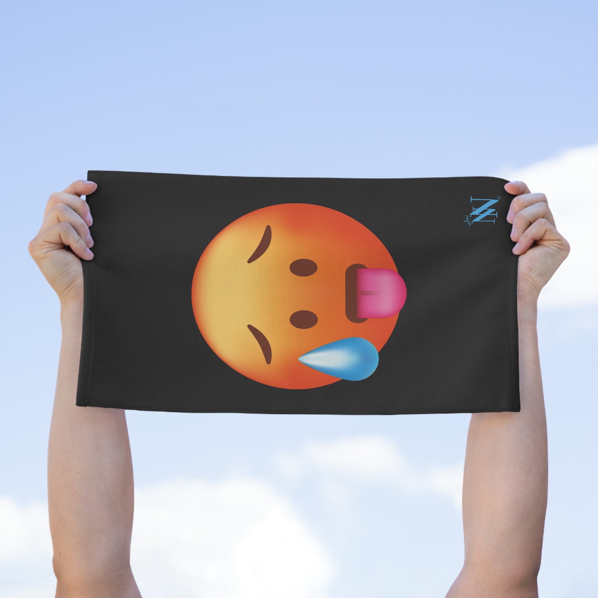 Hot Emoji Black | Mix & Match Soft Fun-Flirty Lovers’ Towels