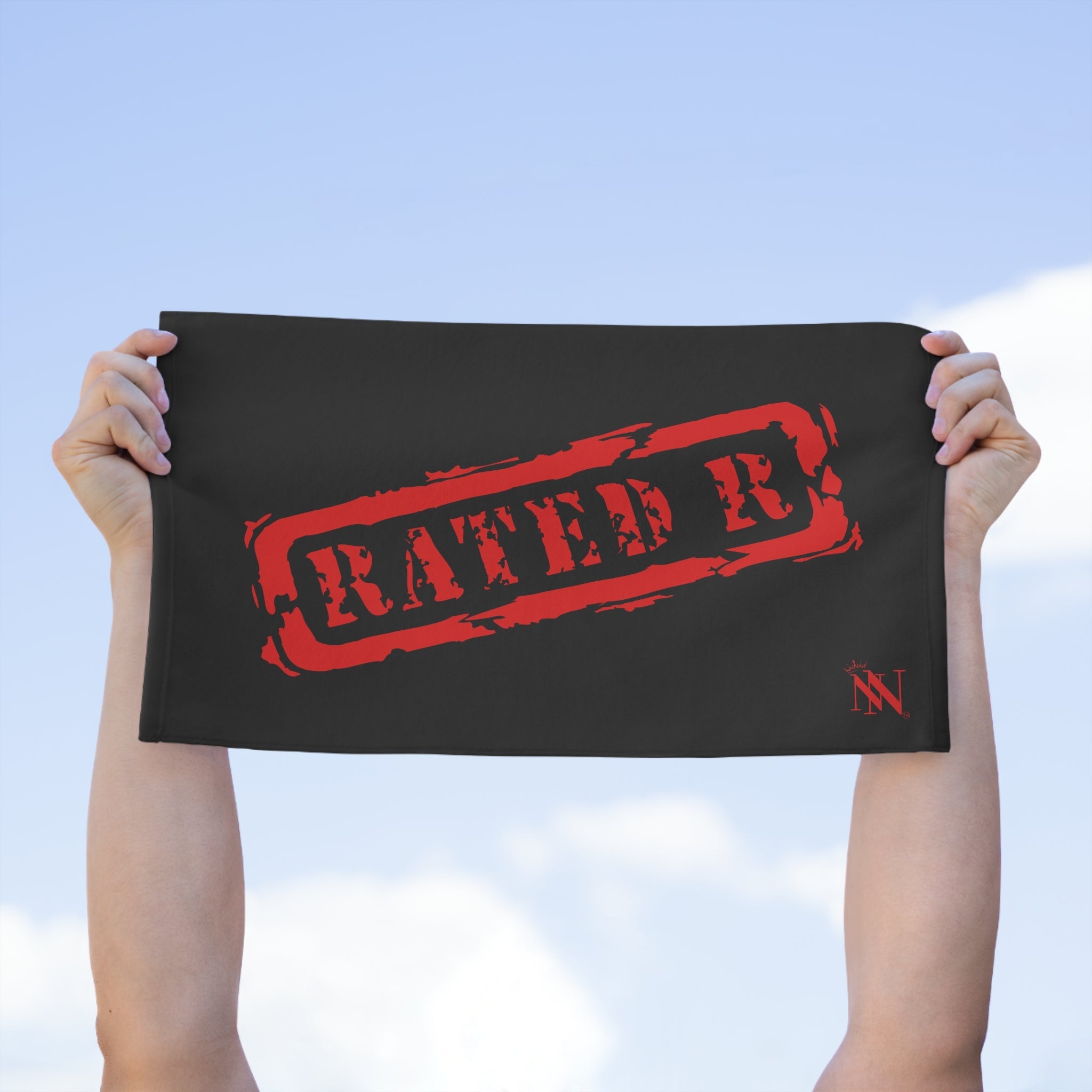 Rated R Black | Mix & Match Soft Fun-Flirty Lovers’ Towels