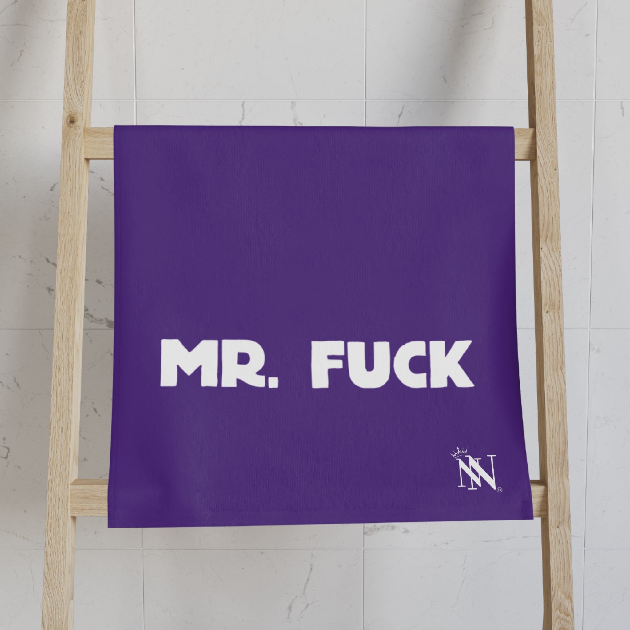 Mr. Mrs. Fuck Shareable Sides Purple Cum Towel
