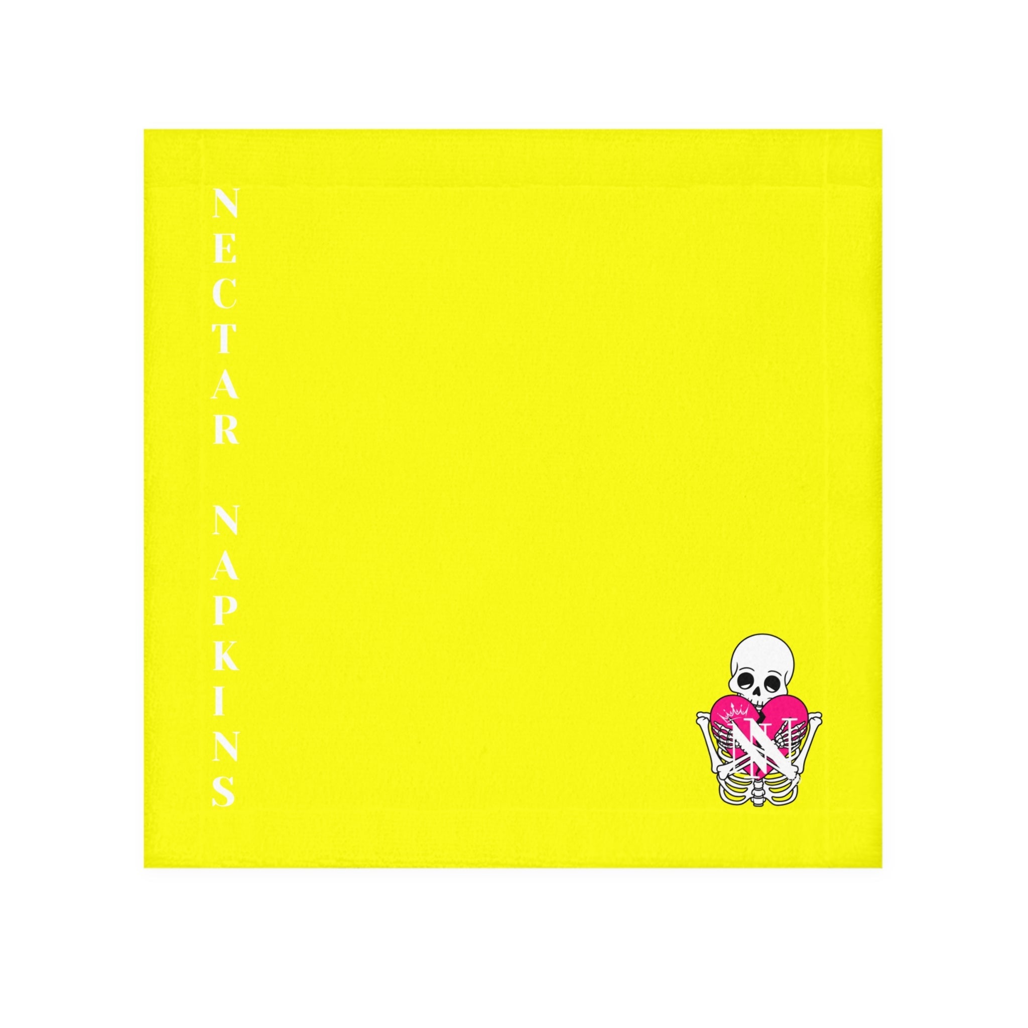 Nectar Napkins Brand Neon Yellow Microfiber Nut Rag