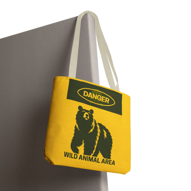 Danger Wild Animal Area | Mix & Match Fun-Flirty Lovers’ Totes