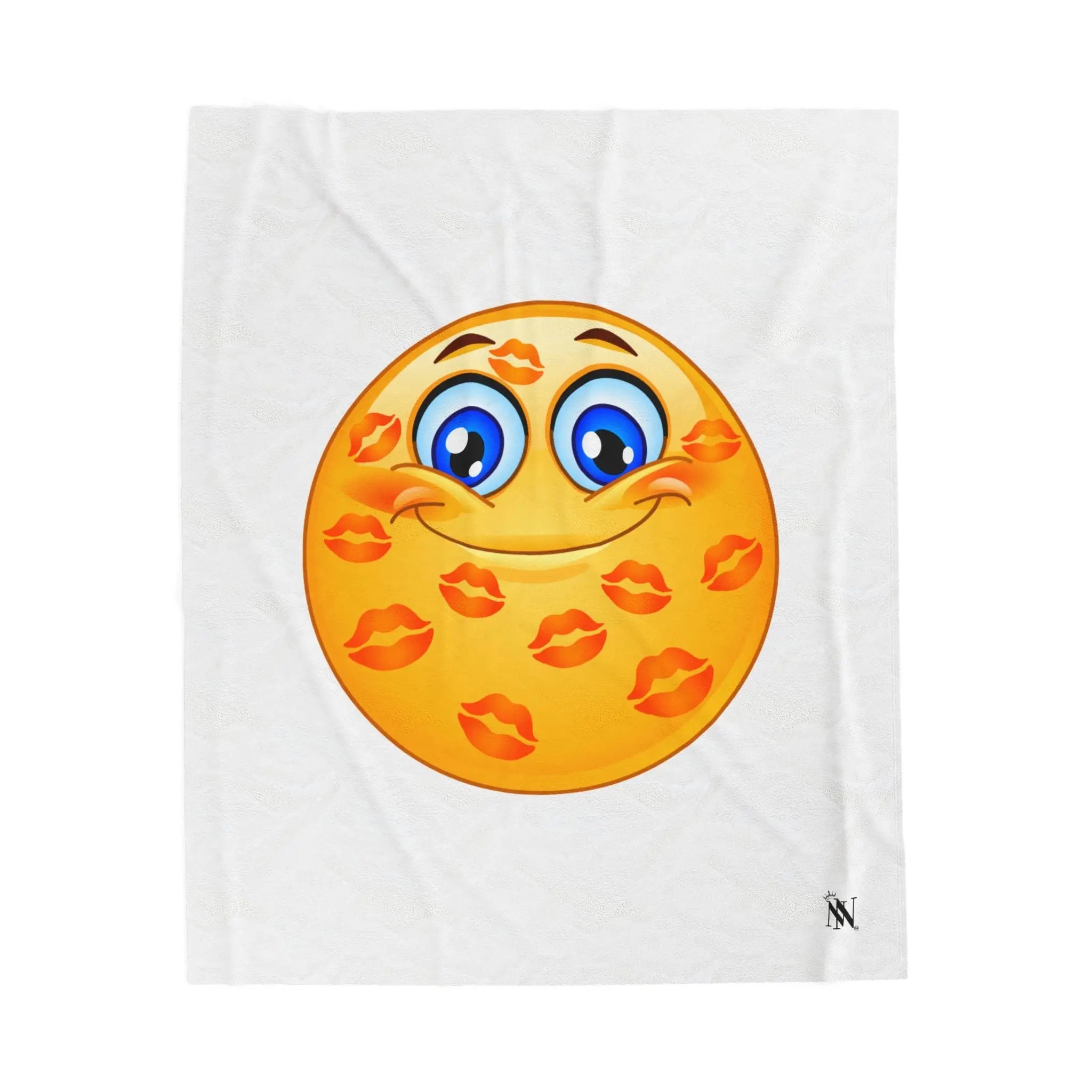 Kisses All Over Emoji Blanket