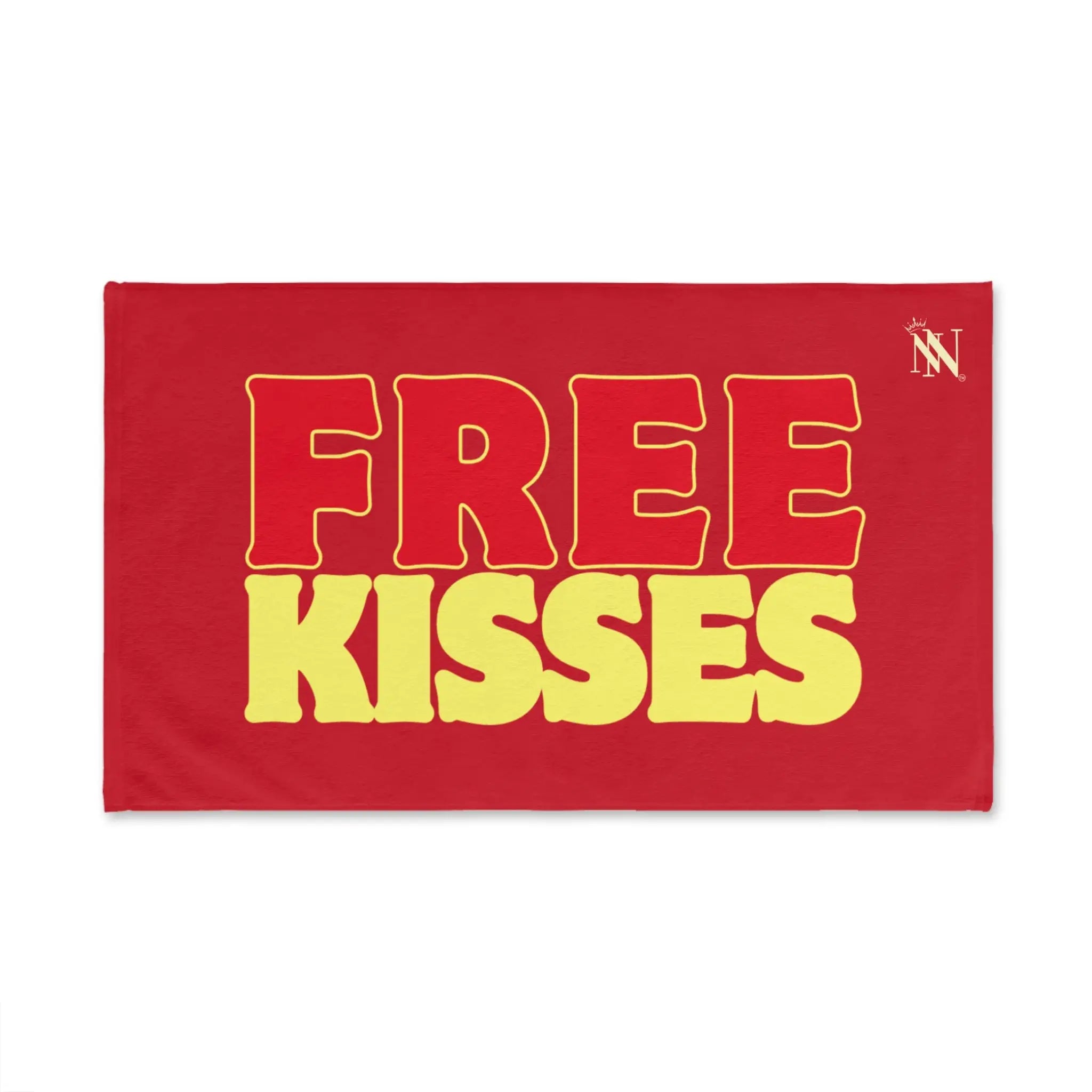 Free Kisses Red | Mix & Match Original Fun-Flirty Lovers’ Towels