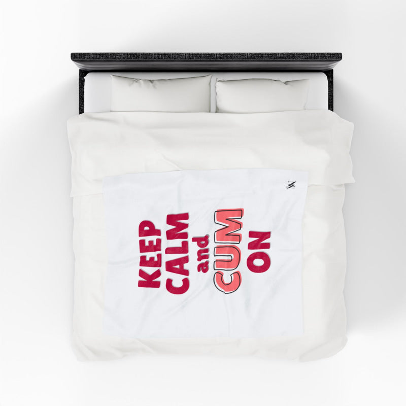 Keep Calm & Cum On | Mix & Match Soft Fun-Flirty Lovers’ Blankets
