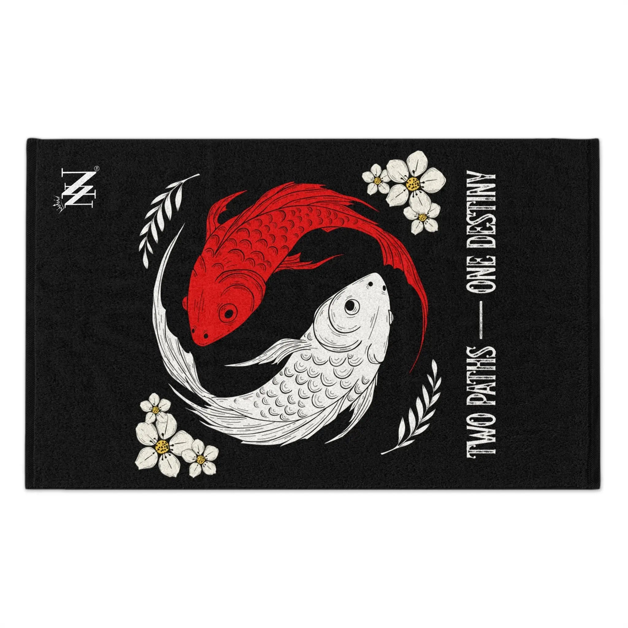 Two Paths One Destiny Koi Fish Ying Yang Sex Towel