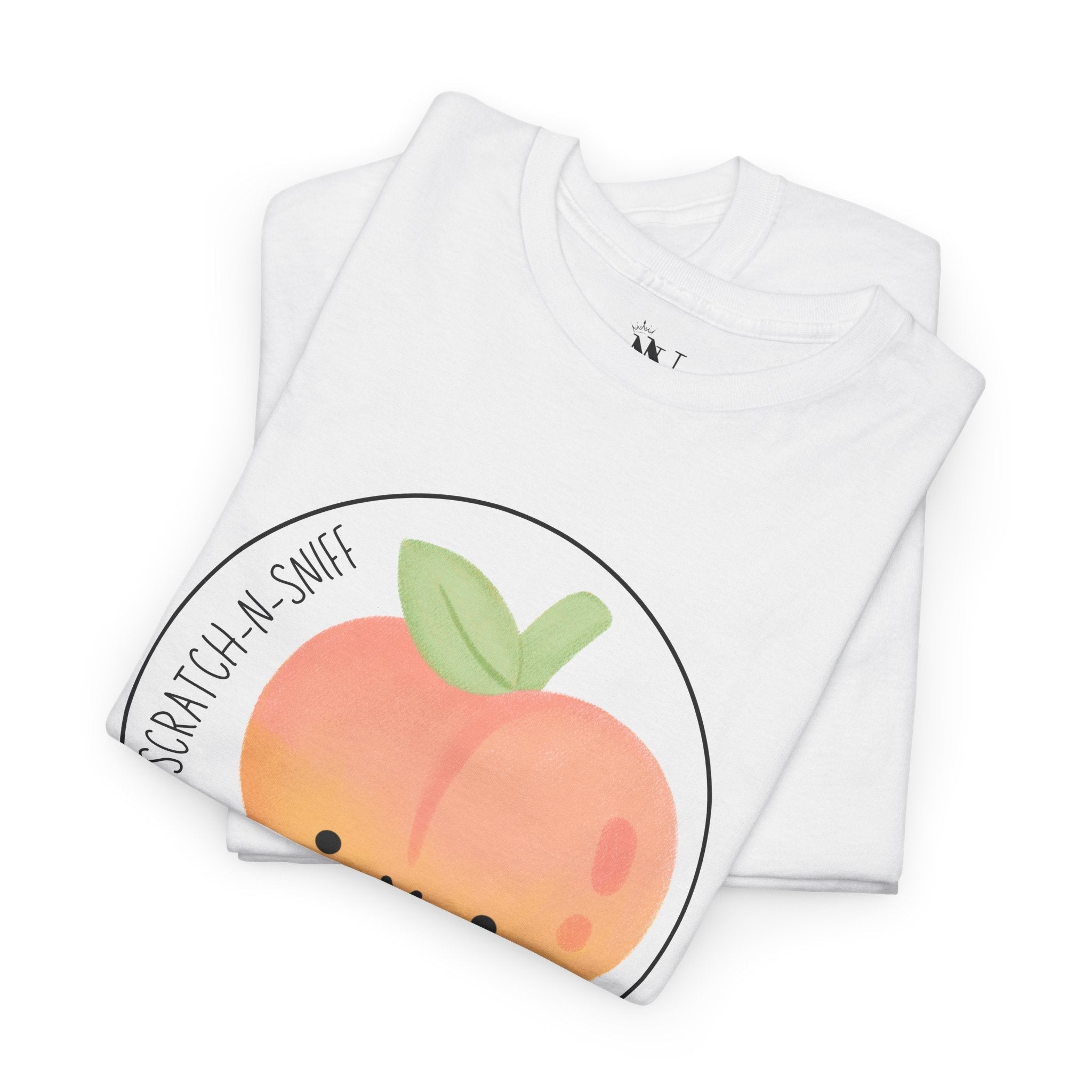 Peachy Sweet Scratch N Sniff | Mix & Match 100% Cotton Unisex Fun-Flirty Lovers’ Tees