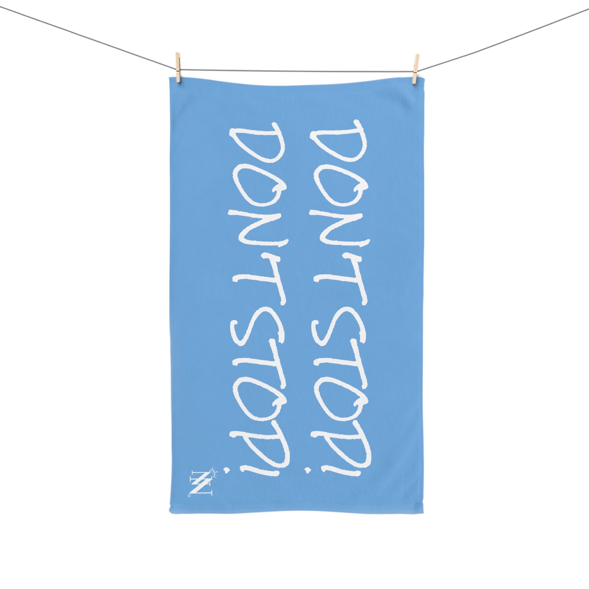 Donât Stop! Donât Stop Light Blue | Mix & Match Classic Fun-Flirty Loversâ Towels
