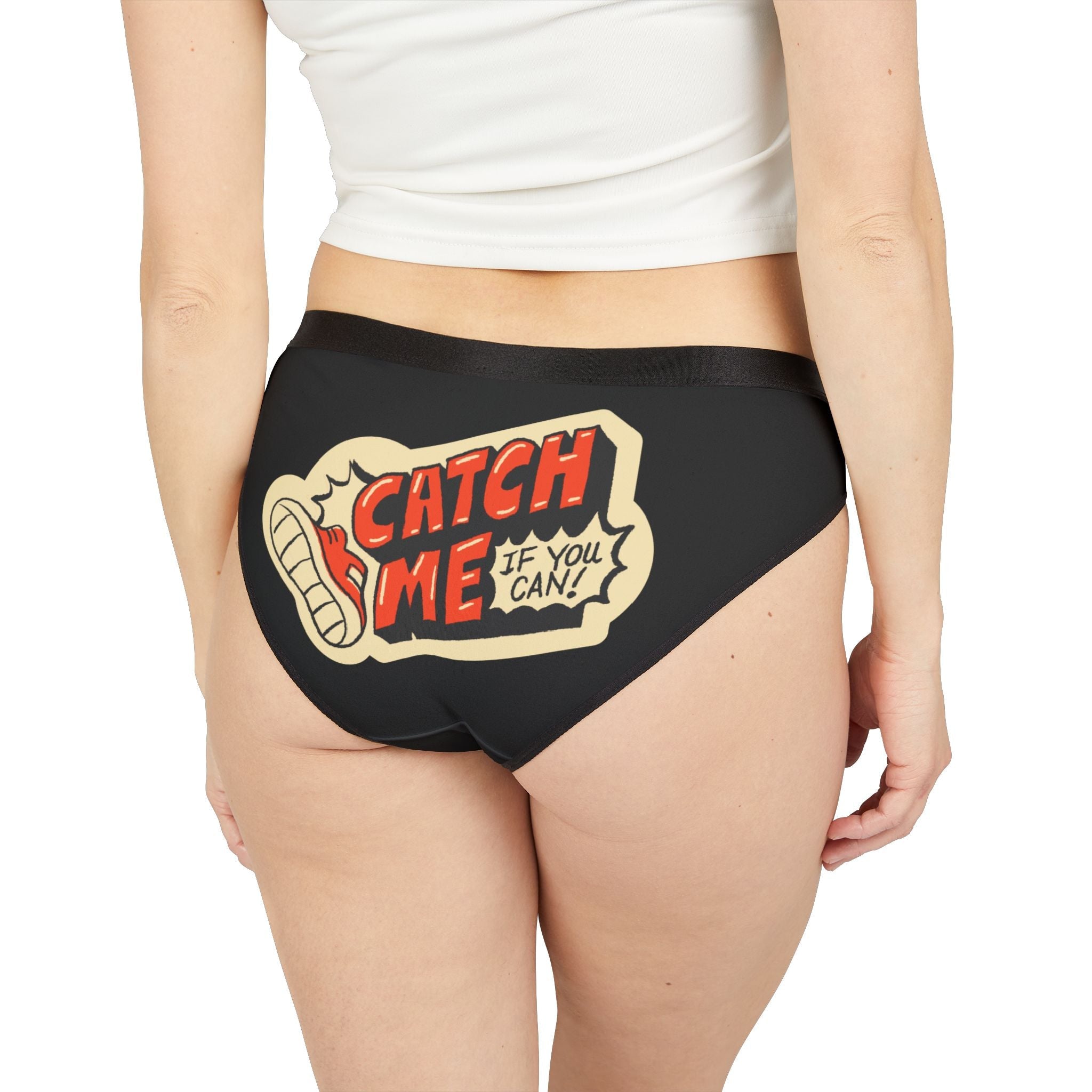 Catch Me If You Can Sticker Print | Mix & Match Women’s Fun-Flirty Lovers’ Panties