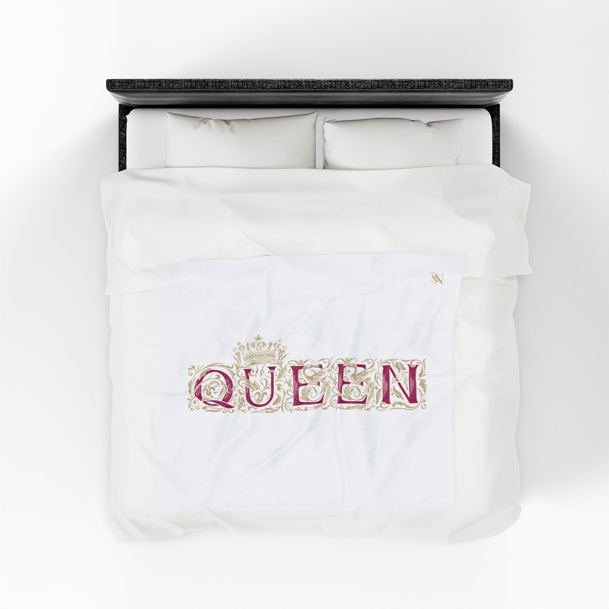 Gold Filigree Queen | Mix & Match Velveteen Fun-Flirty Lovers’ Blankets