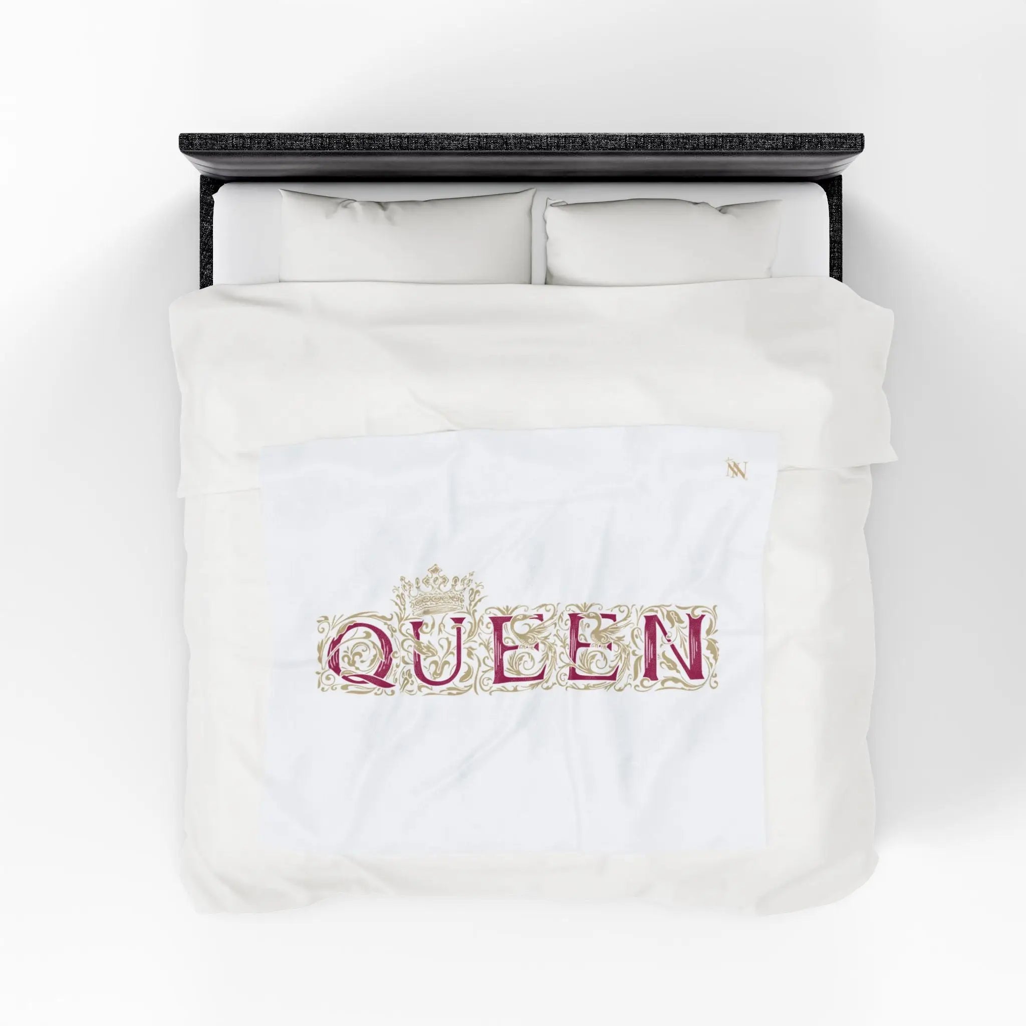Gold Filigree Queen | Mix & Match Velveteen Fun-Flirty Lovers’ Blankets
