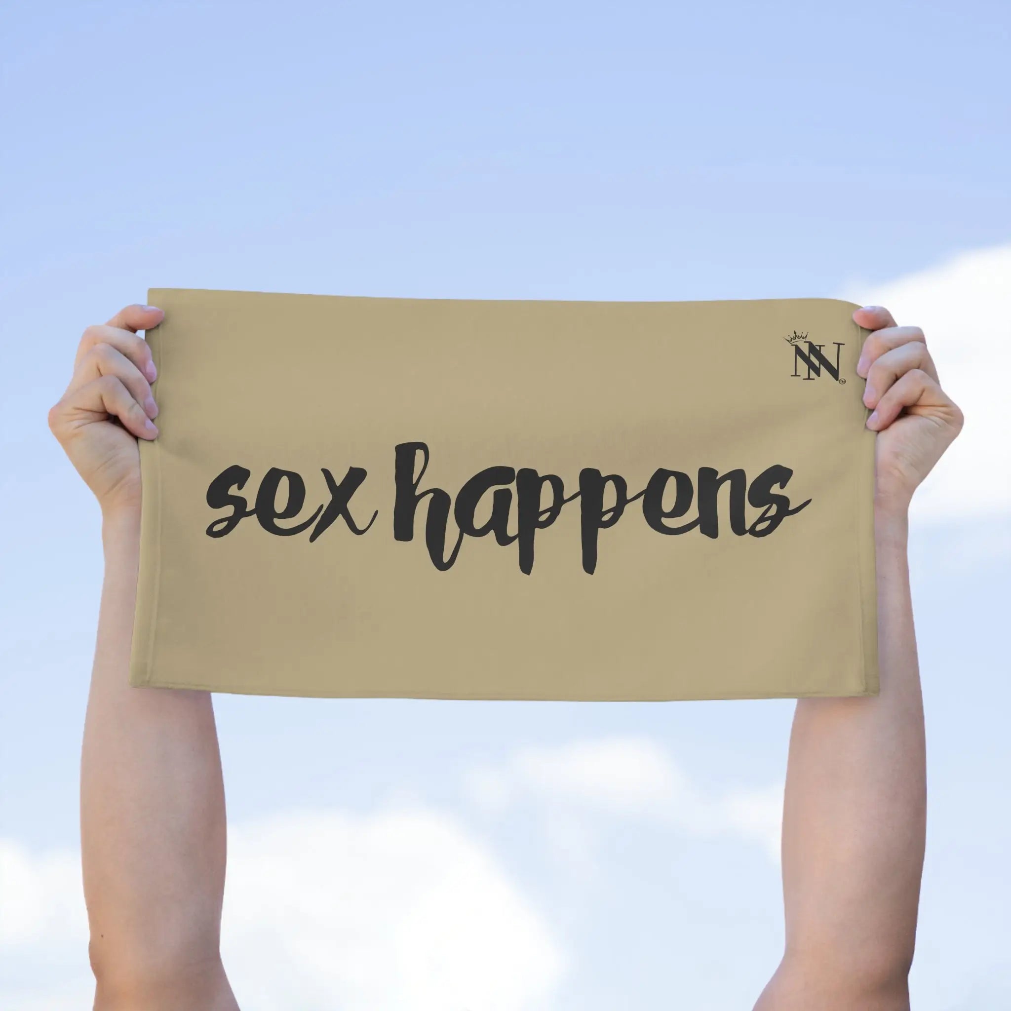 Sex Happens Gold | Mix & Match Soft Fun-Flirty Lovers’ Towels