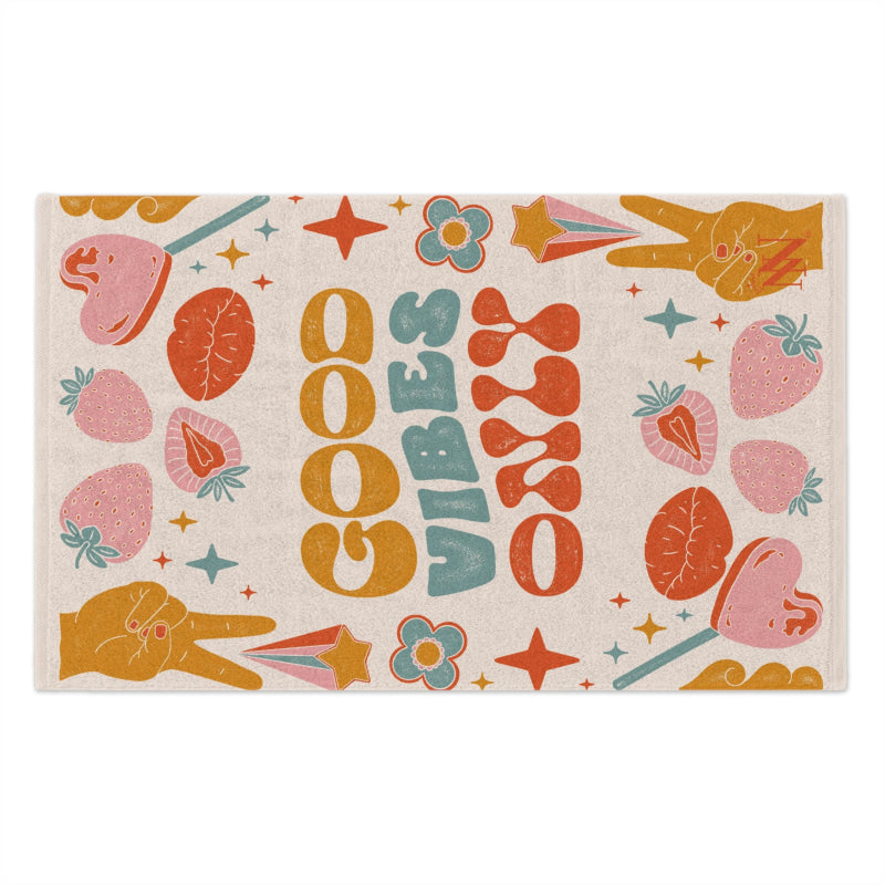 Vintage Boho Good Vibes Only | Mix & Match Soft Fun-Flirty Lovers’ Towels