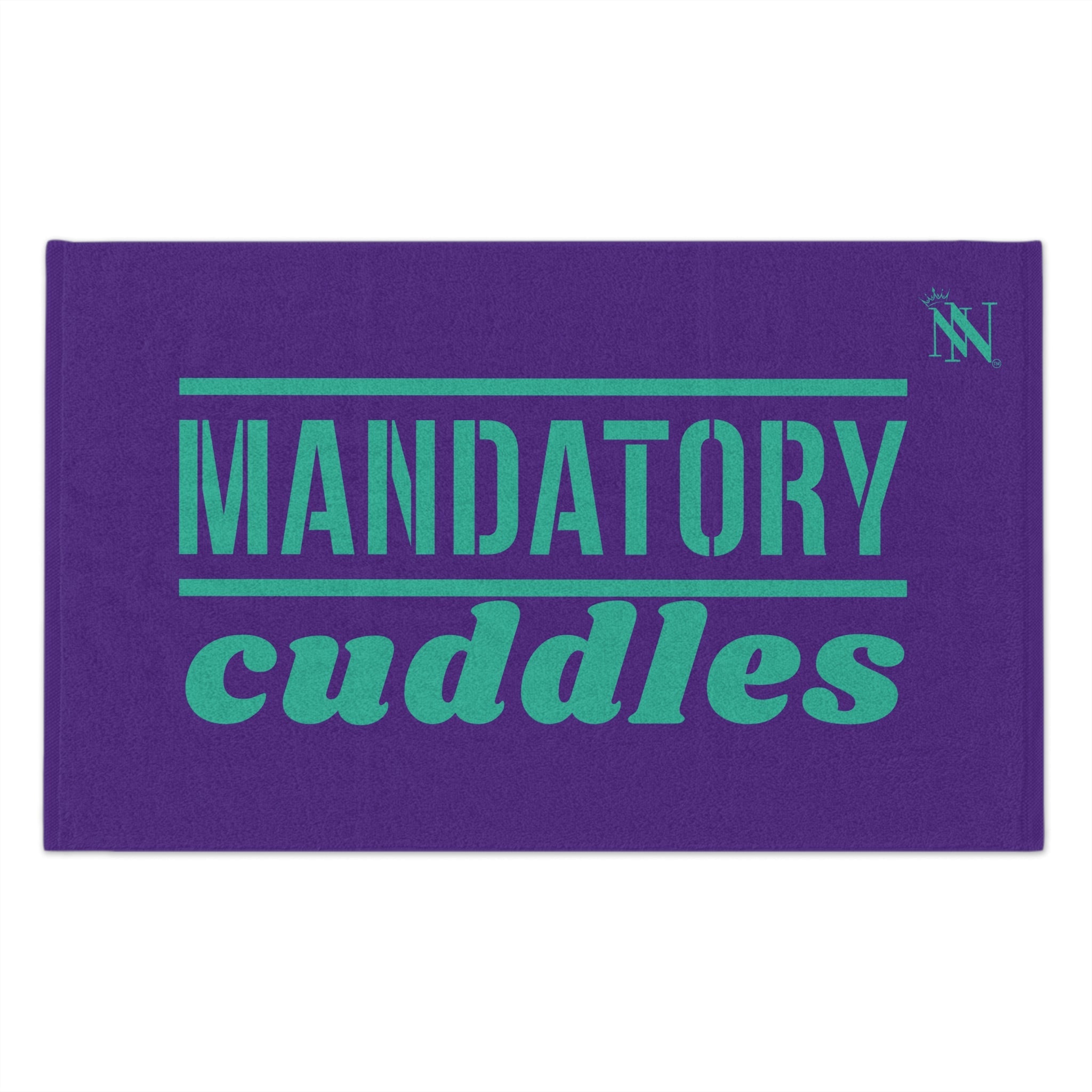 Mandatory Cuddles Purple | Mix & Match Soft Fun-Flirty Lovers’ Towels