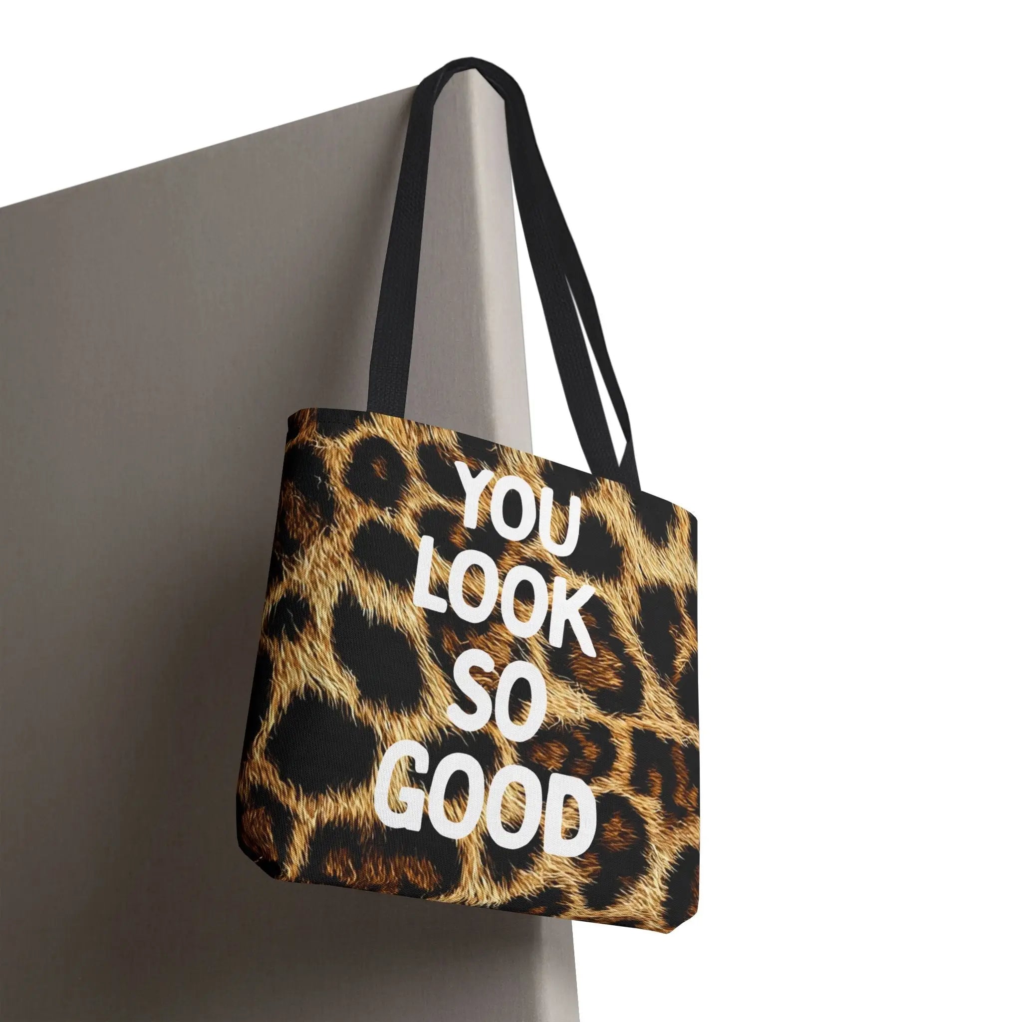 You Look So Good Realistic Cheetah Print Tote Bag