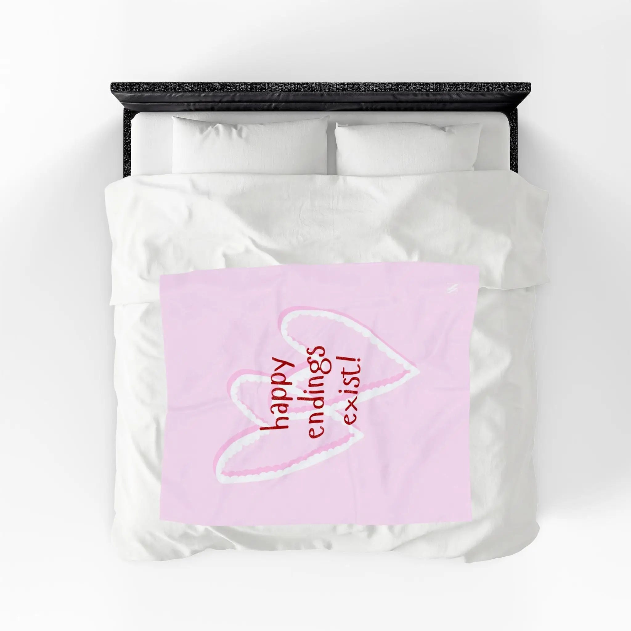 Happy Endings Exist! Two Hearts | Mix & Match Soft Fun-Flirty Lovers’ Blankets
