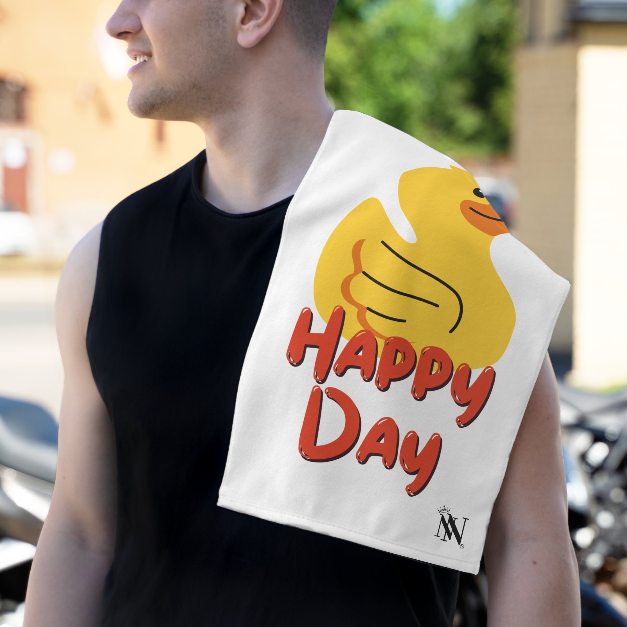 Happy Day Rubber Duck | Mix & Match Soft Fun-Flirty Lovers’ Towels