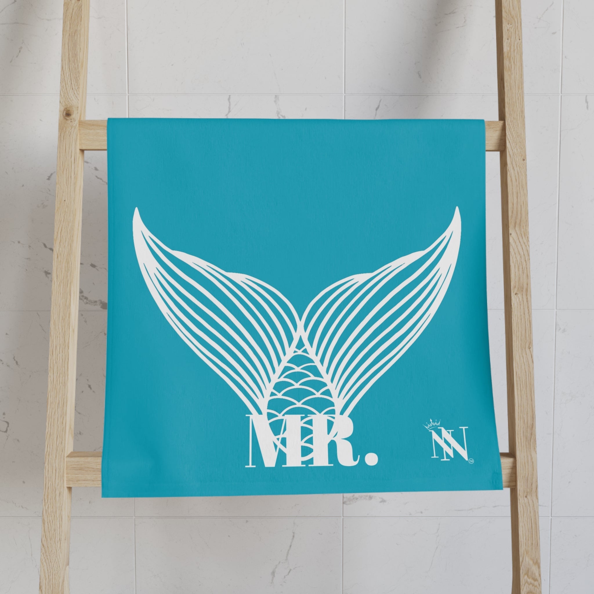 Mr. Mr. Mermaid Shareable Sides Teal Cum Towel