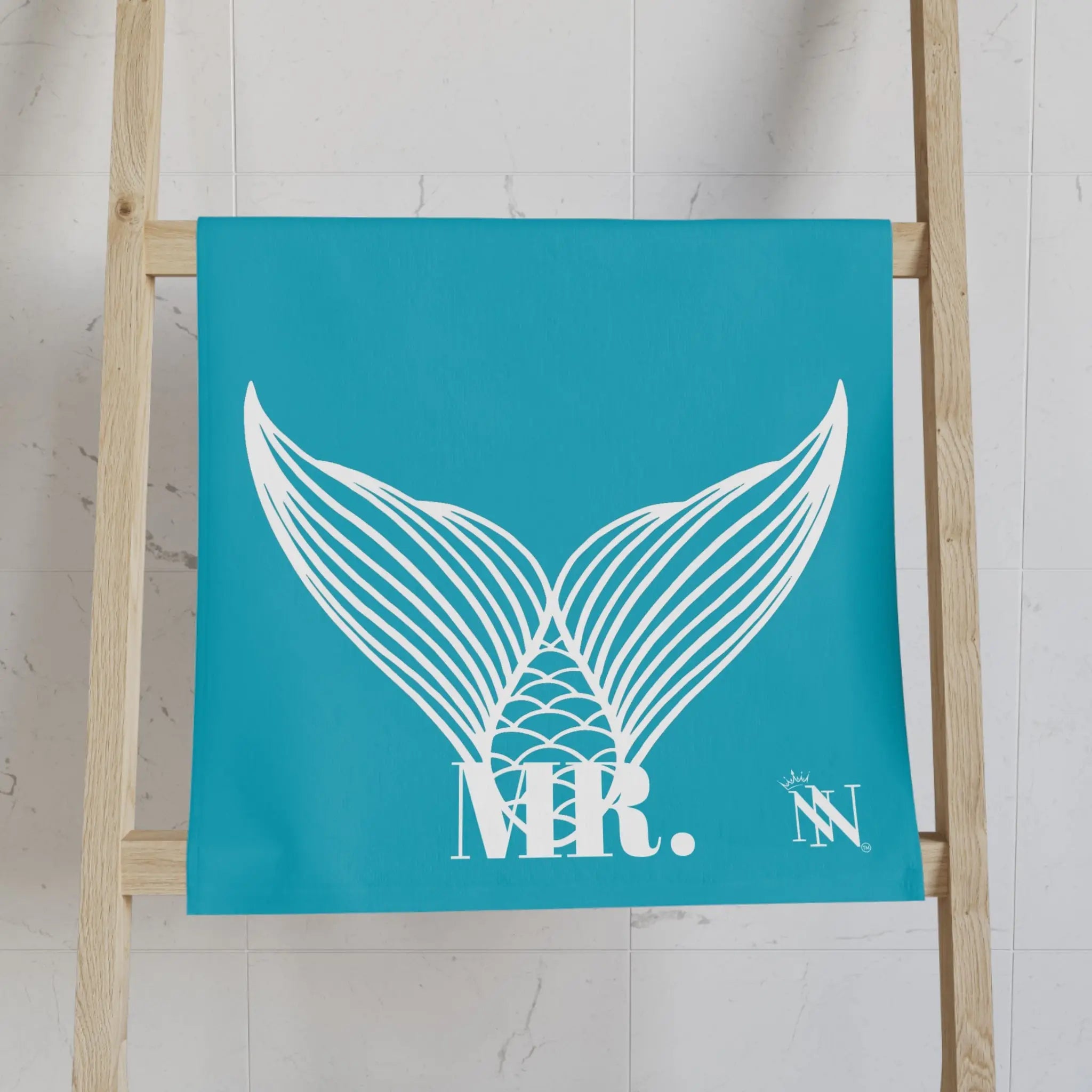 Mr. Mr. Mermaid Shareable Sides Teal Cum Towel